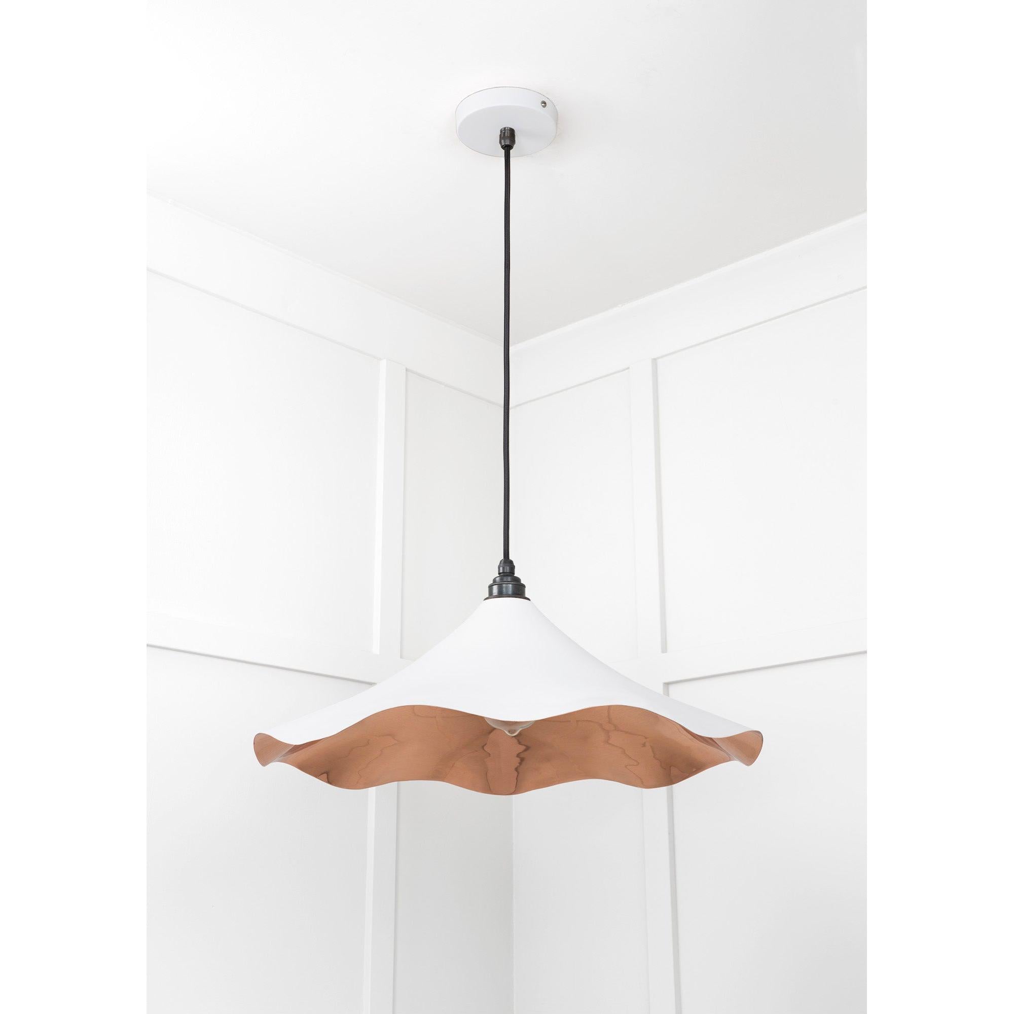 Smooth Copper Flora Pendant in Flock | From The Anvil - Ceiling Lights - From The Anvil - Yester Home