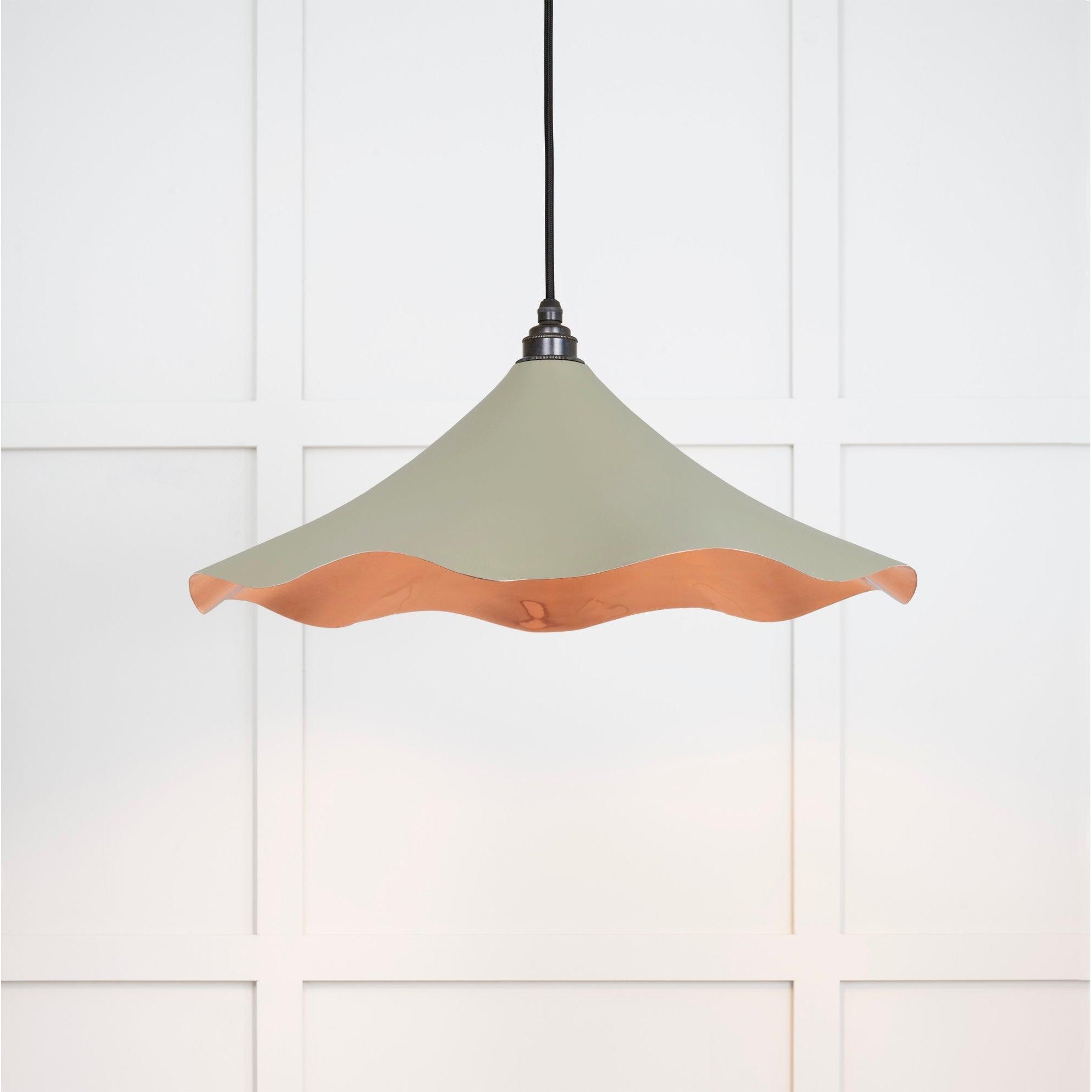 Smooth Copper Flora Pendant in Tump | From The Anvil-Ceiling Pendants-Yester Home