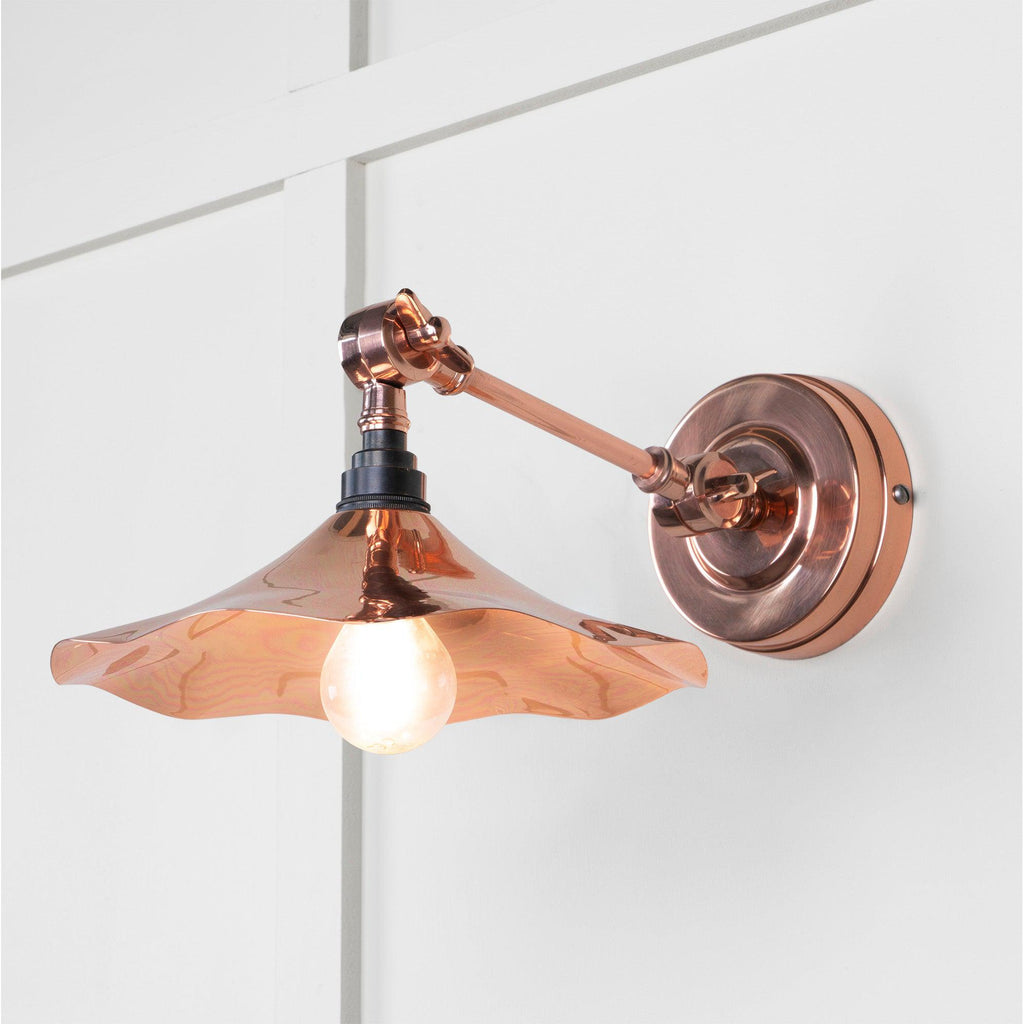 Smooth Copper Flora Wall Light | From The Anvil-Wall Lights-Yester Home