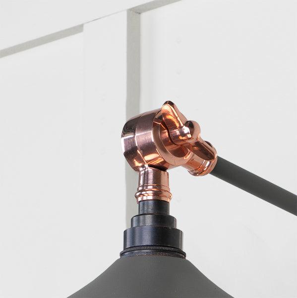 Smooth Copper Flora Wall Light in Bluff | From The Anvil-Wall Lights-Yester Home