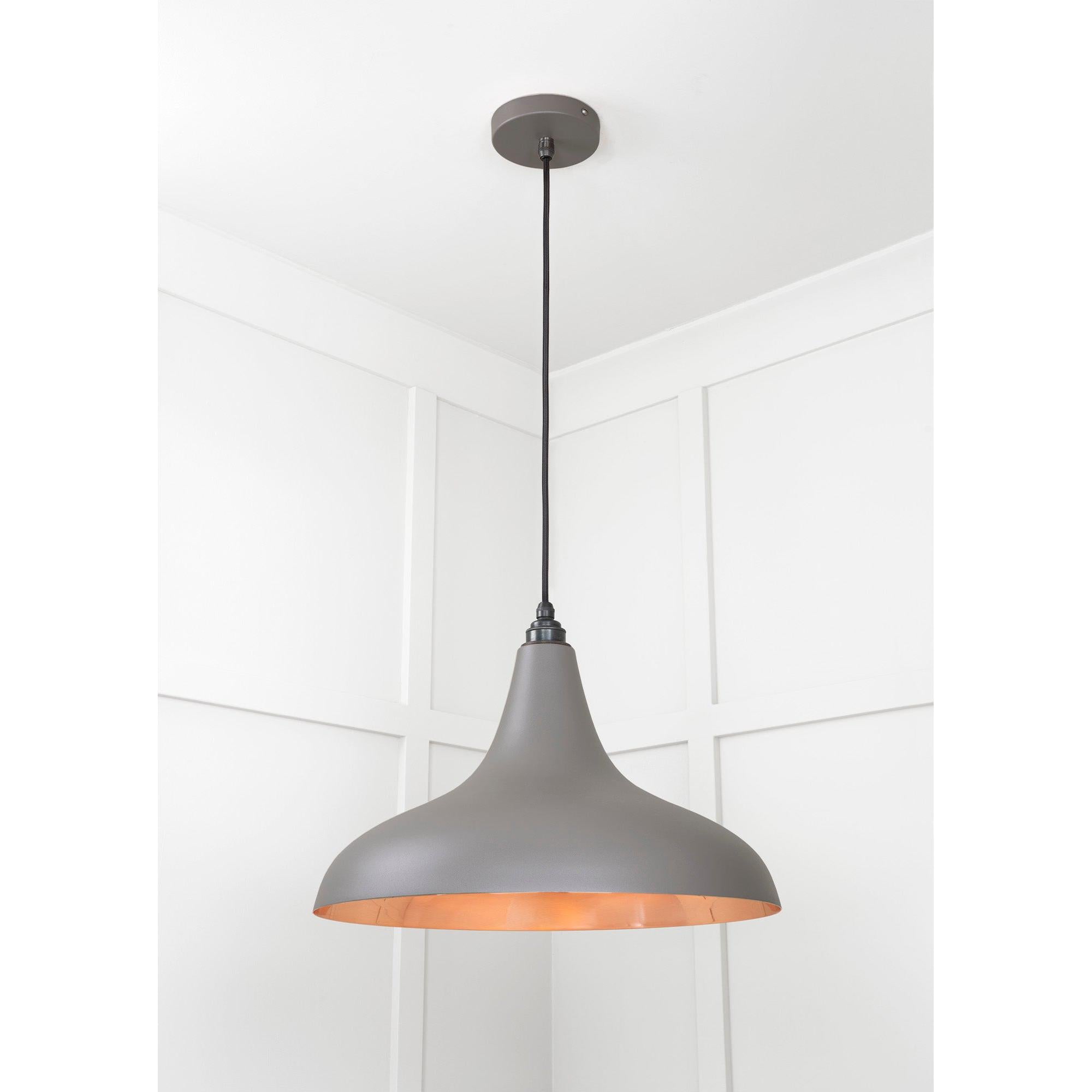 Smooth Copper Frankley Pendant in Bluff | From The Anvil - Ceiling Lights - From The Anvil - Yester Home