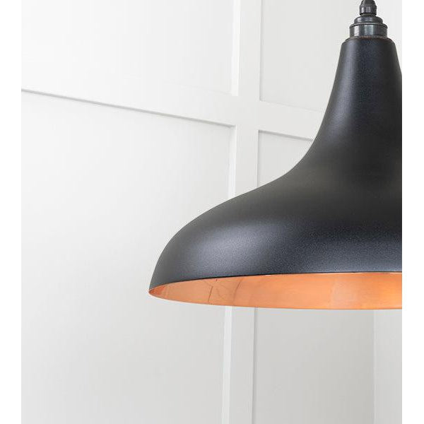 Smooth Copper Frankley Pendant in Elan Black | From The Anvil-Ceiling Pendants-Yester Home