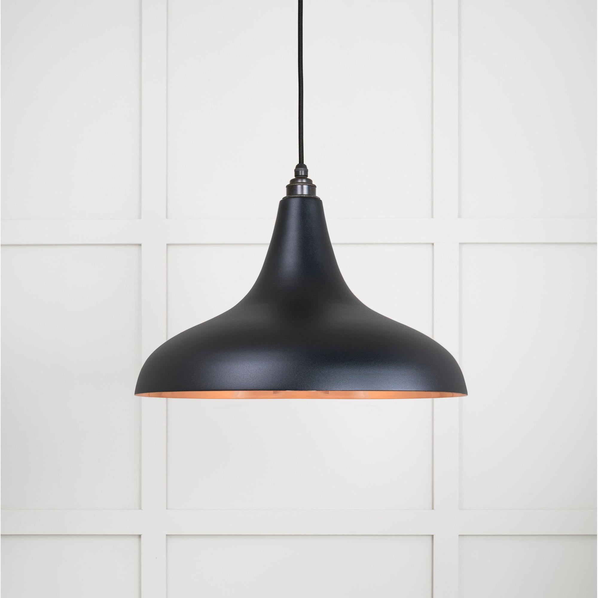 Smooth Copper Frankley Pendant in Elan Black | From The Anvil - Ceiling Lights - From The Anvil - Yester Home