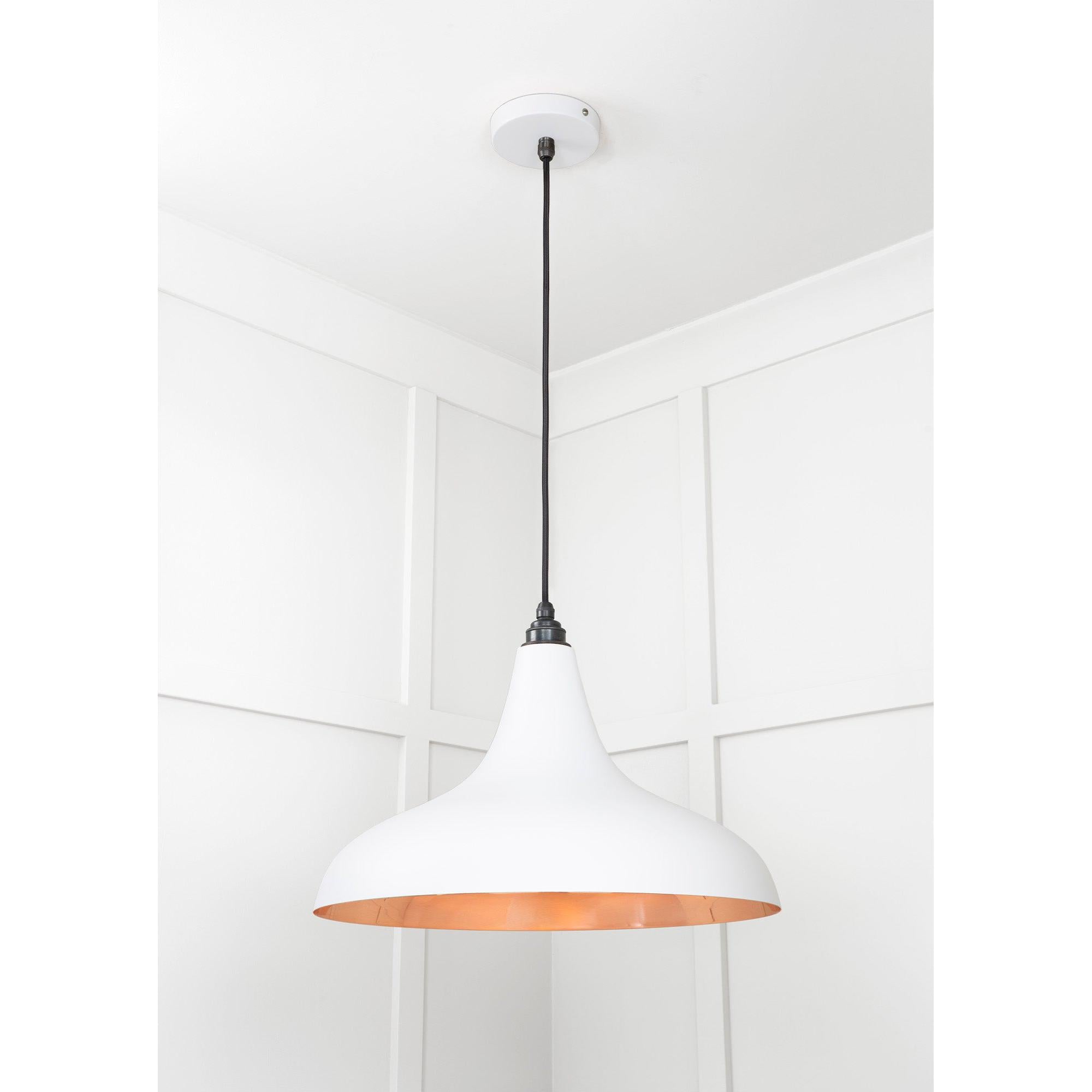 Smooth Copper Frankley Pendant in Flock | From The Anvil - Ceiling Lights - From The Anvil - Yester Home