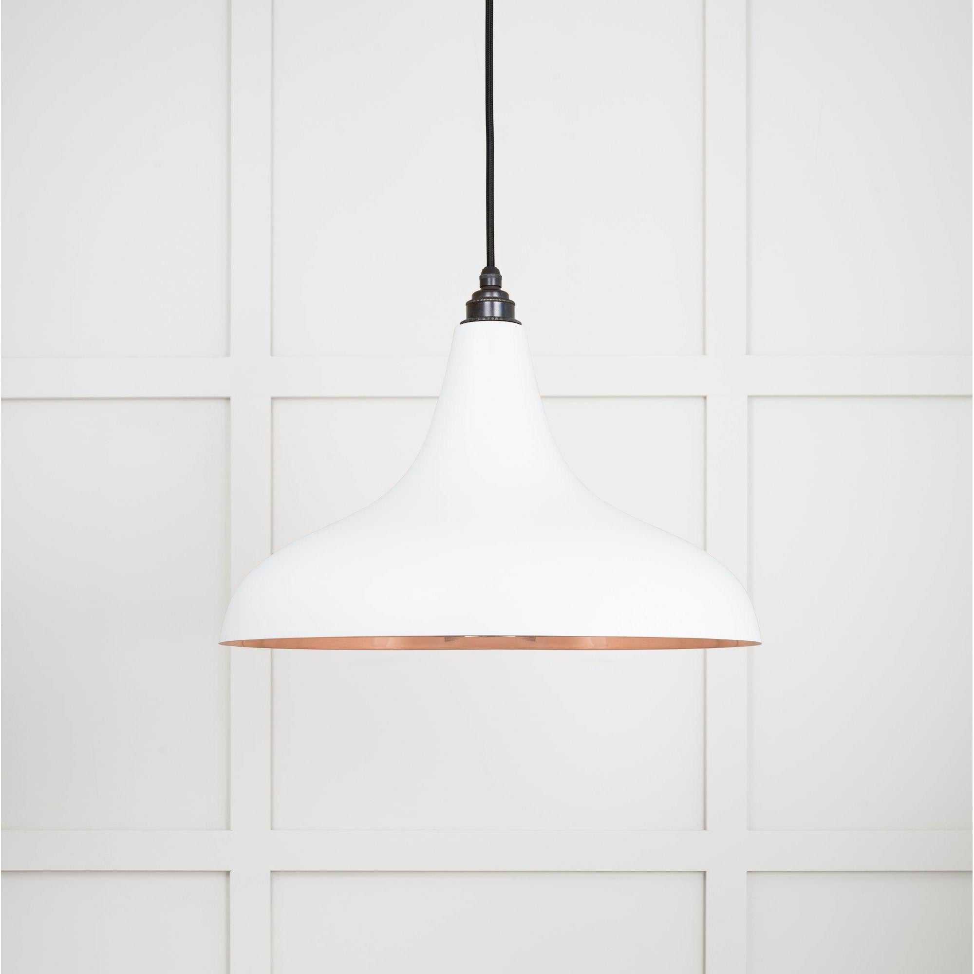 Smooth Copper Frankley Pendant in Flock | From The Anvil-Ceiling Pendants-Yester Home