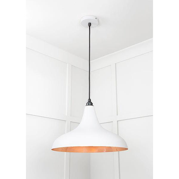Smooth Copper Frankley Pendant in Flock | From The Anvil-Ceiling Pendants-Yester Home