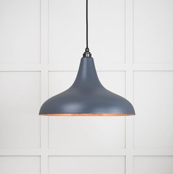 Smooth Copper Frankley Pendant in Slate | From The Anvil-Ceiling Pendants-Yester Home