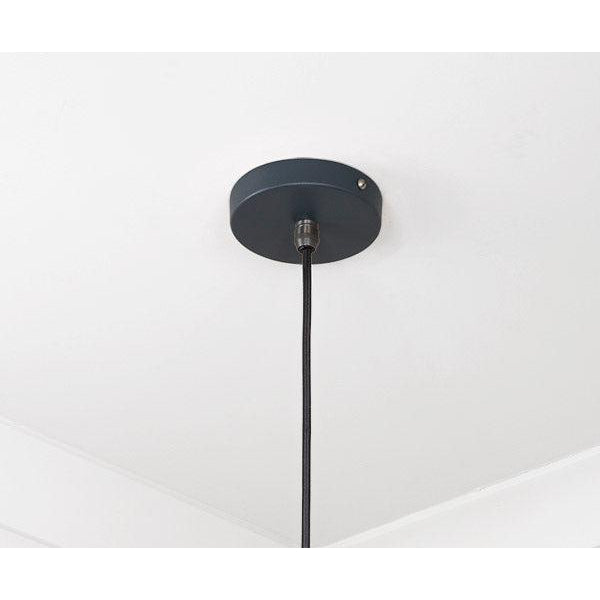 Smooth Copper Frankley Pendant in Soot | From The Anvil-Ceiling Pendants-Yester Home