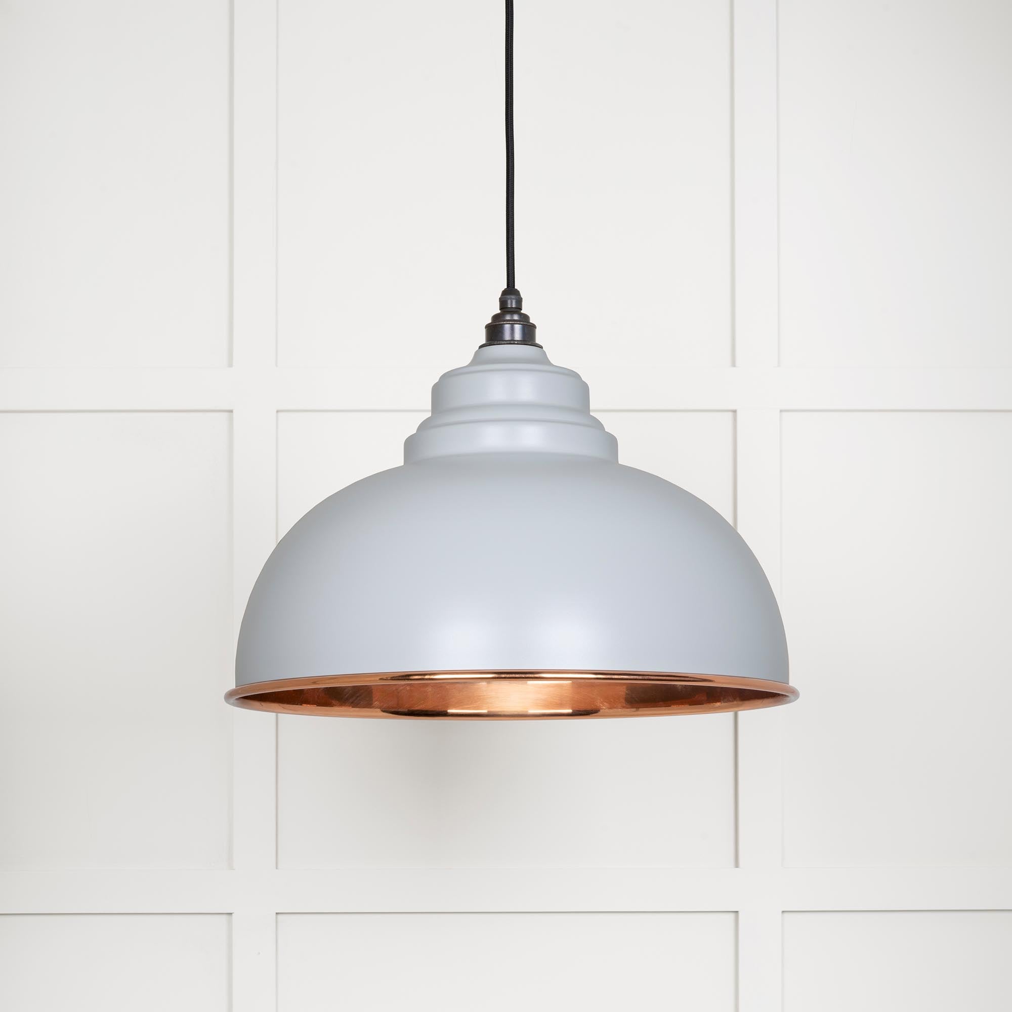 Smooth Copper Harborne Pendant in Birch | From The Anvil - Harborne - From The Anvil - Yester Home