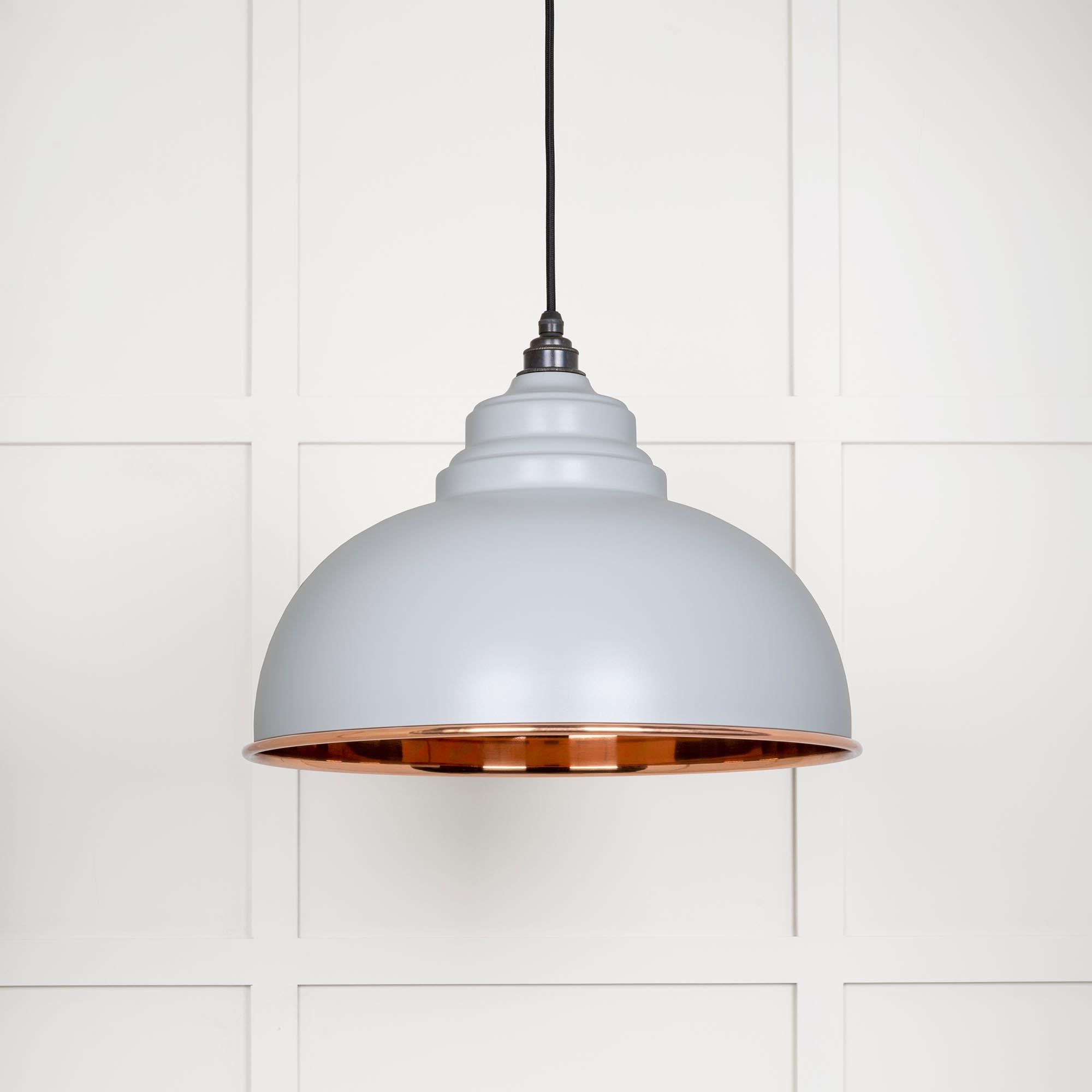 Smooth Copper Harborne Pendant in Birch | From The Anvil - Harborne - From The Anvil - Yester Home