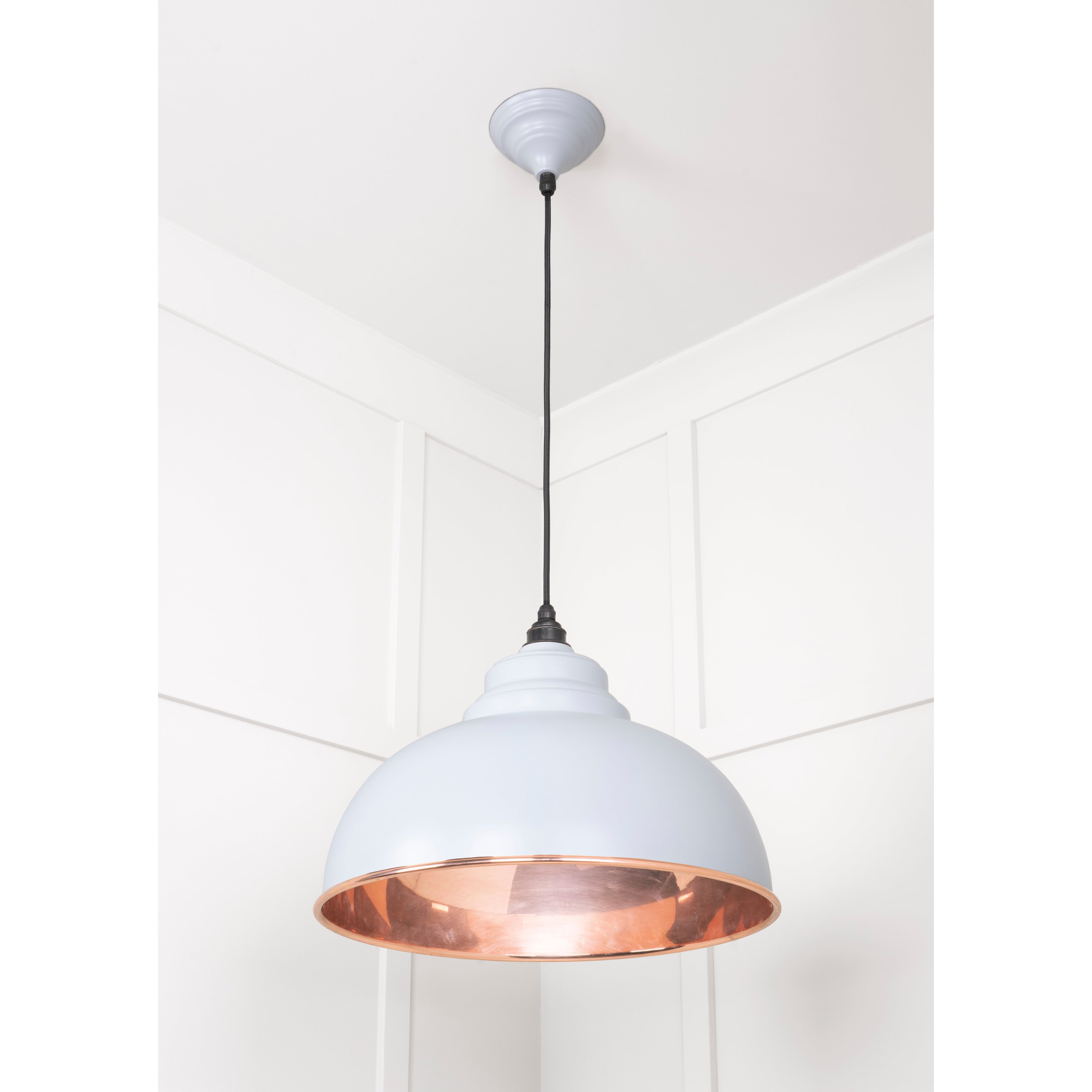 Smooth Copper Harborne Pendant in Birch | From The Anvil-Harborne-Yester Home