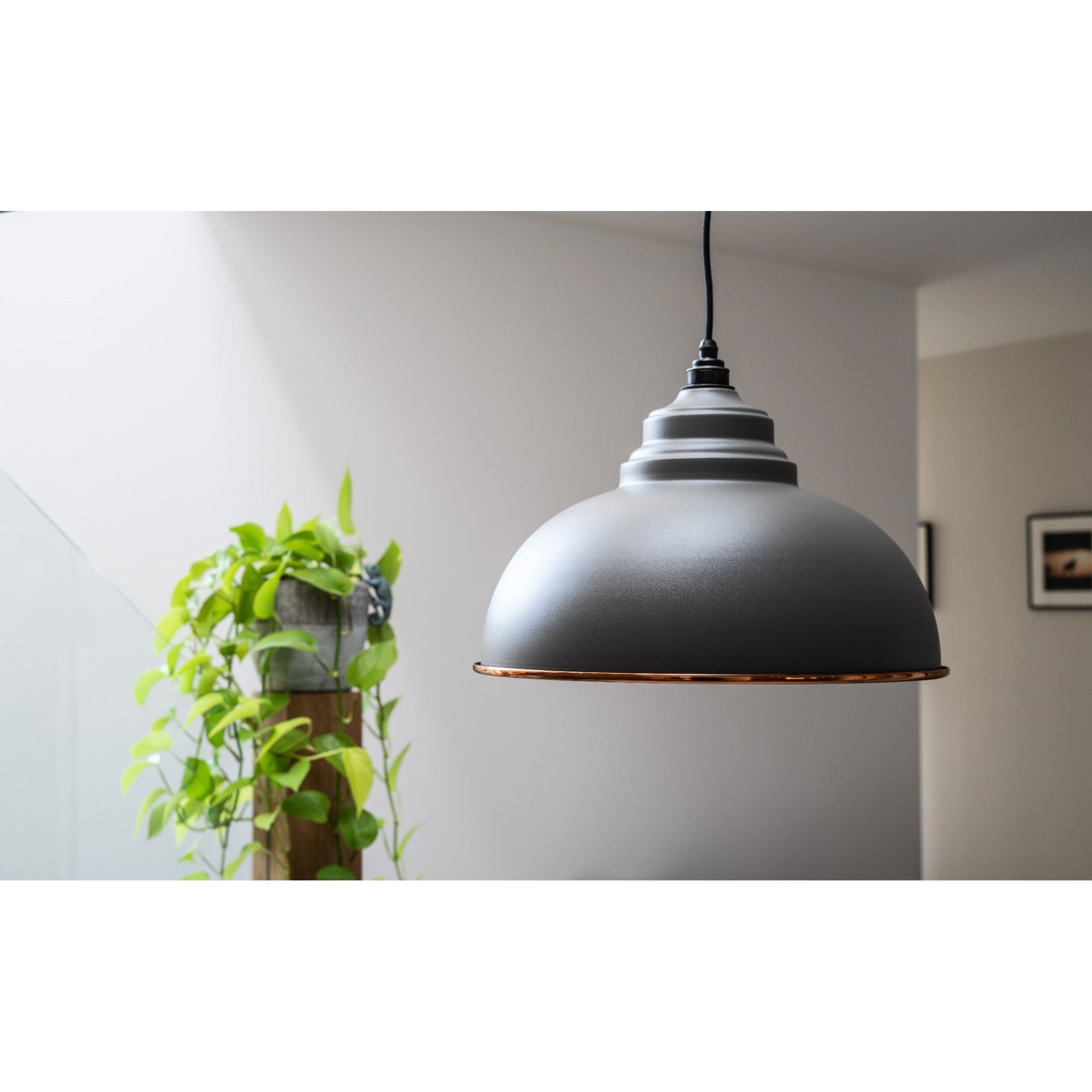 Smooth Copper Harborne Pendant in Bluff | From The Anvil-Harborne-Yester Home