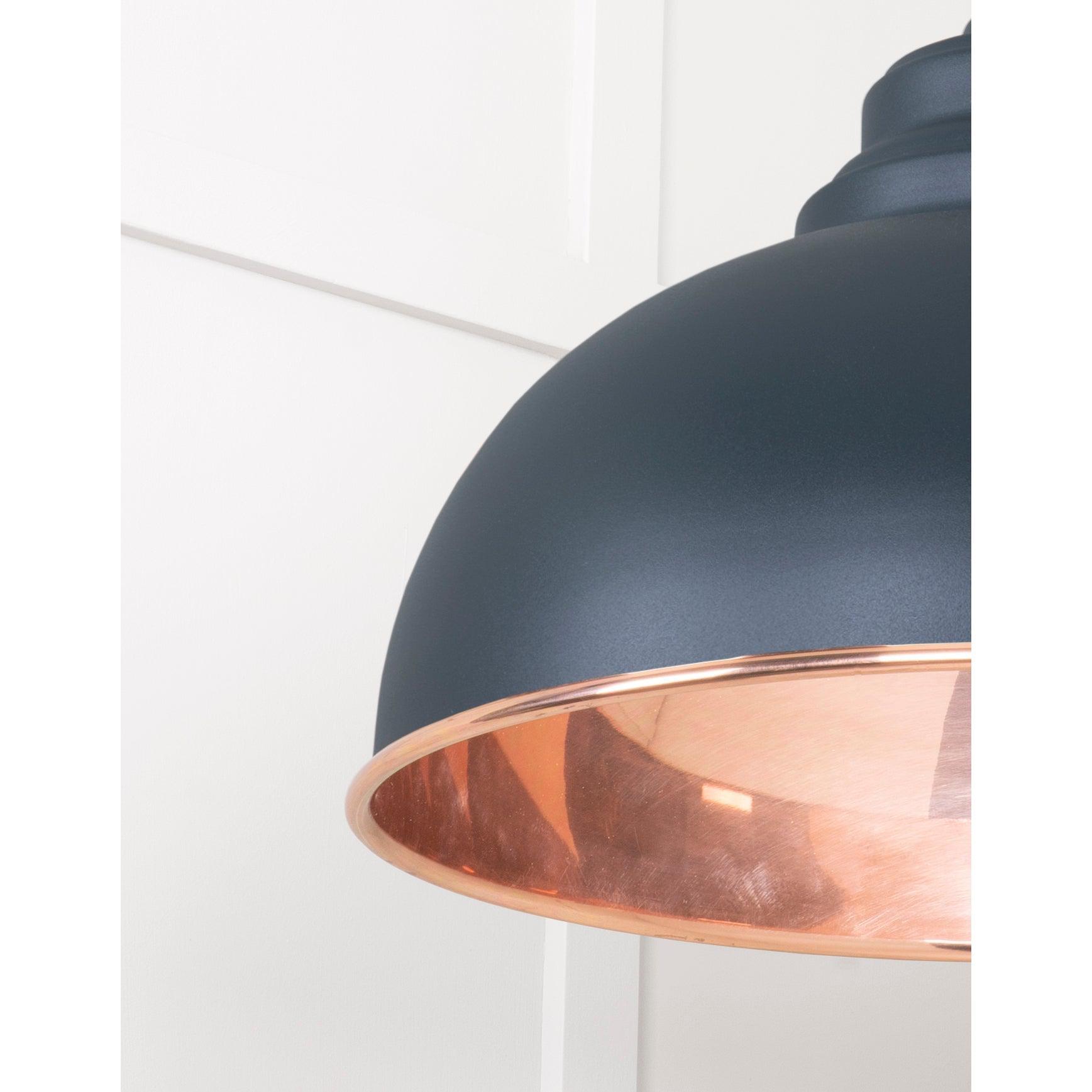 Smooth Copper Harborne Pendant in Soot | From The Anvil-Harborne-Yester Home