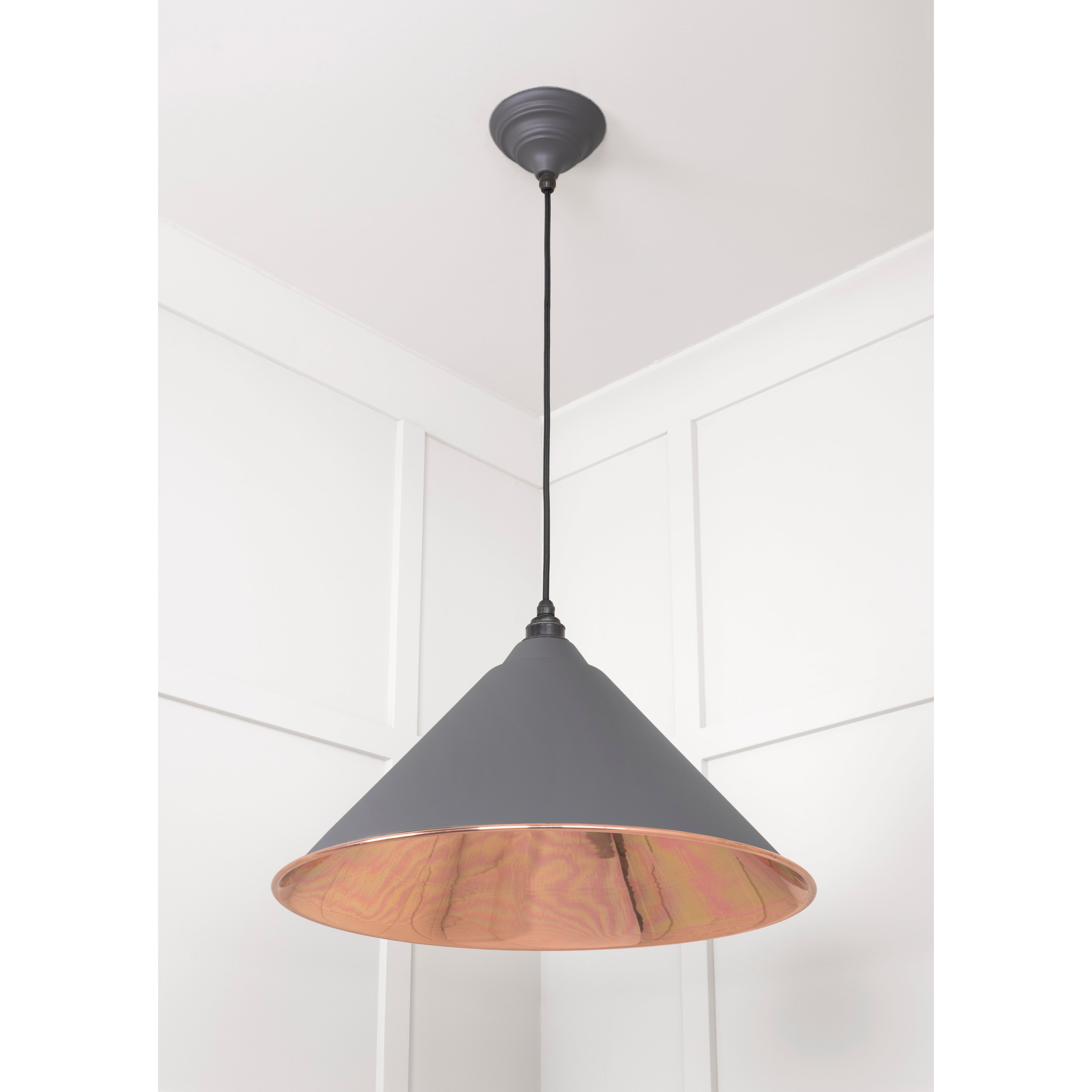 Smooth Copper Hockley Pendant in Bluff | From The Anvil-Hockley-Yester Home