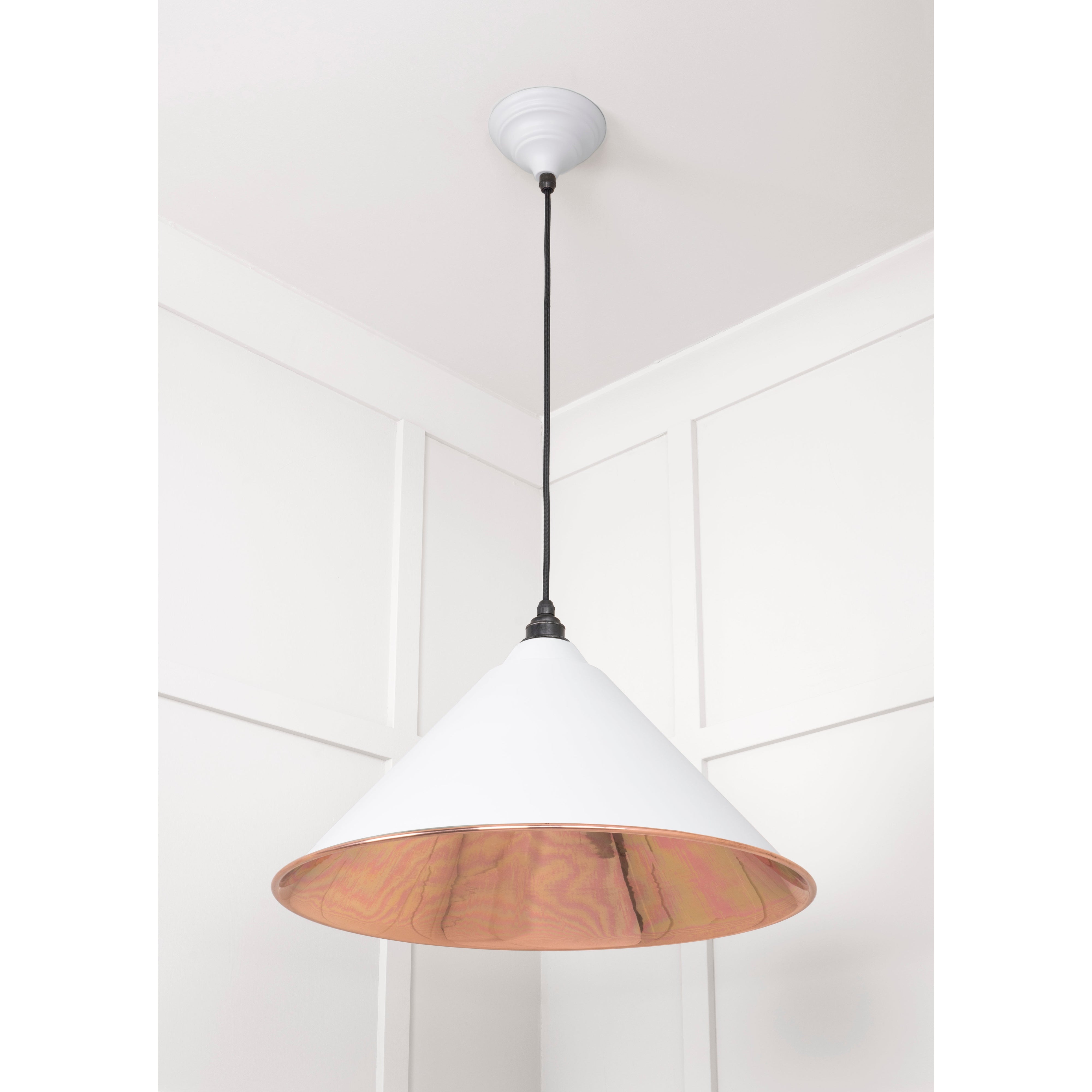 Smooth Copper Hockley Pendant in Flock | From The Anvil-Hockley-Yester Home