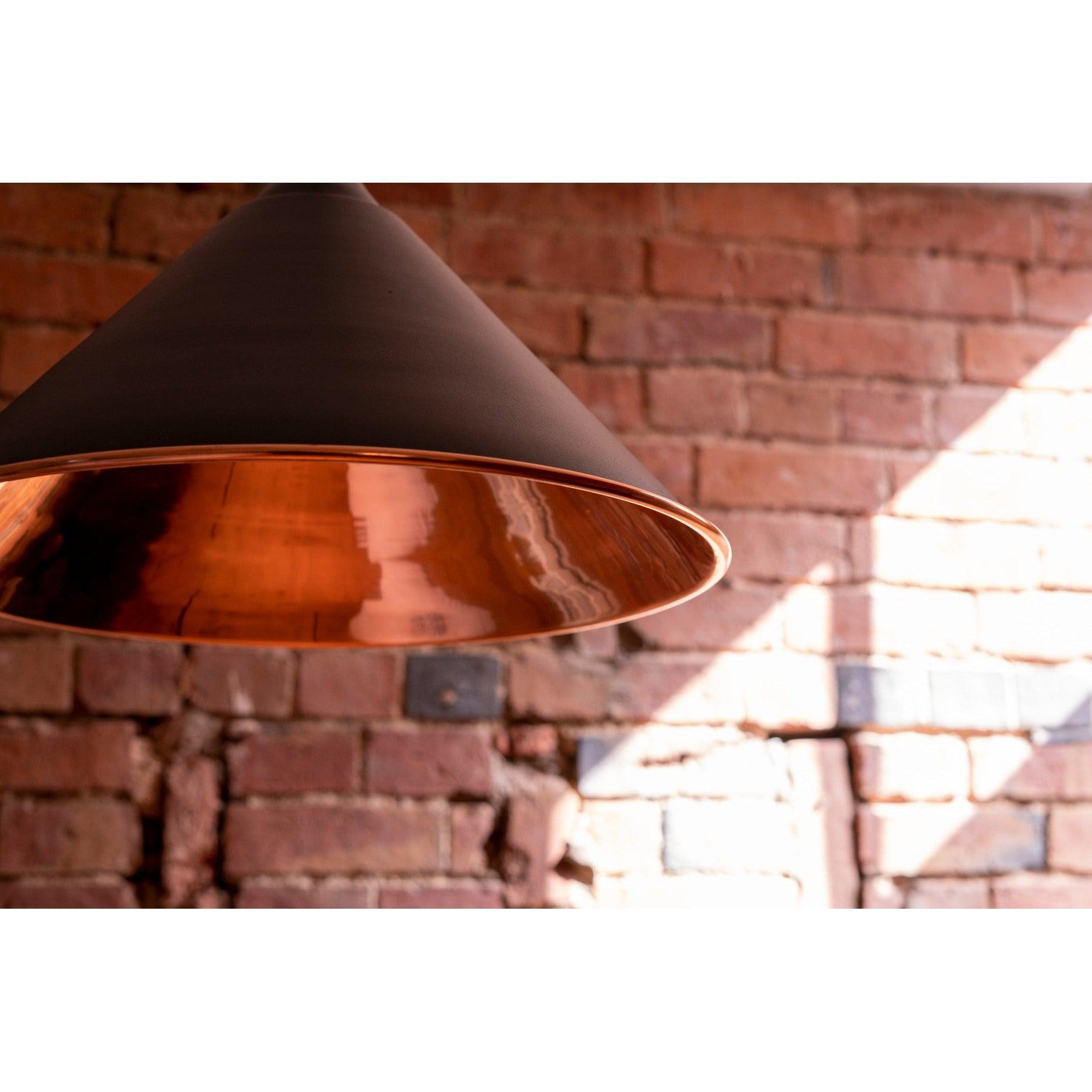 Smooth Copper Hockley Pendant in Soot | From The Anvil-Hockley-Yester Home