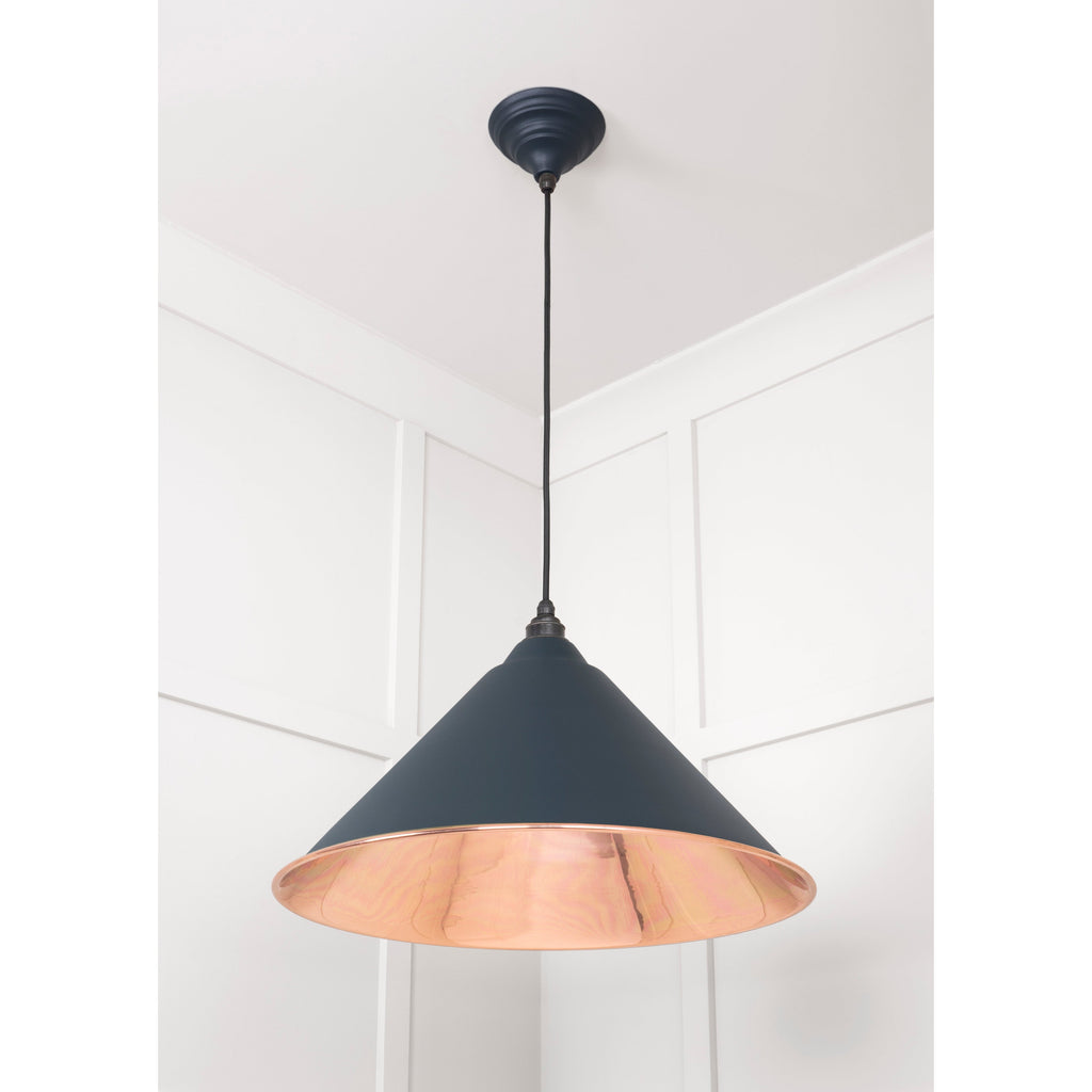 Smooth Copper Hockley Pendant in Soot | From The Anvil-Hockley-Yester Home