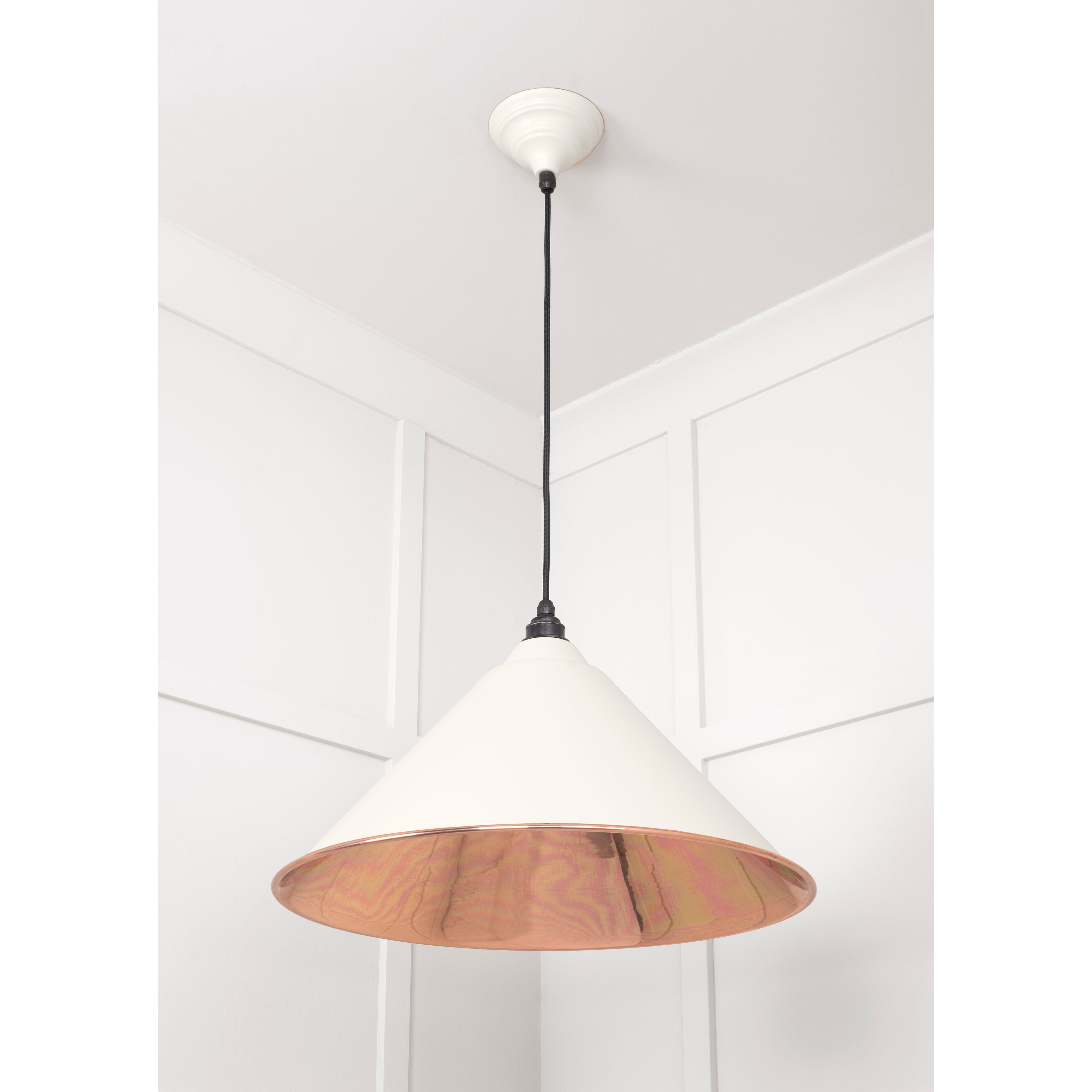 Smooth Copper Hockley Pendant in Teasel | From The Anvil-Hockley-Yester Home