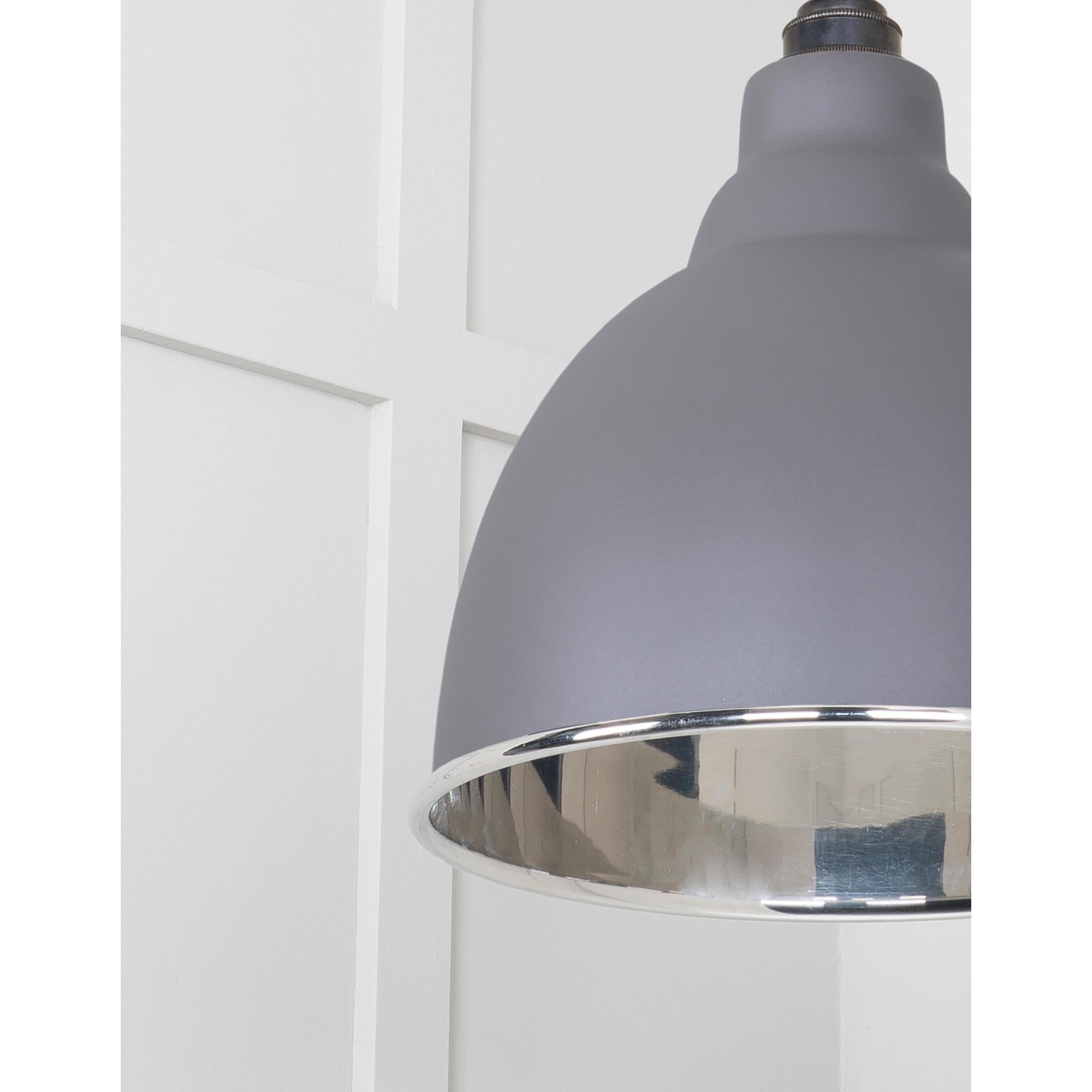 Smooth Nickel Brindley Cluster Pendant in Bluff | From The Anvil - Cluster Pendants - From The Anvil - Yester Home