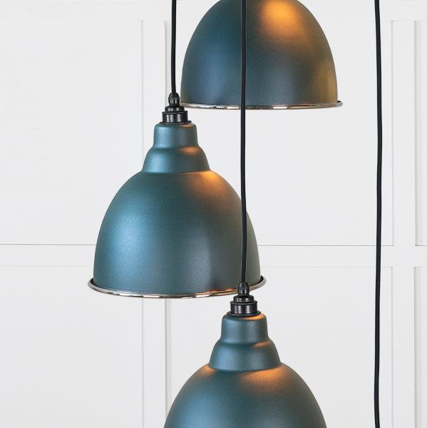 Smooth Nickel Brindley Cluster Pendant in Dingle | From The Anvil-Cluster Pendants-Yester Home