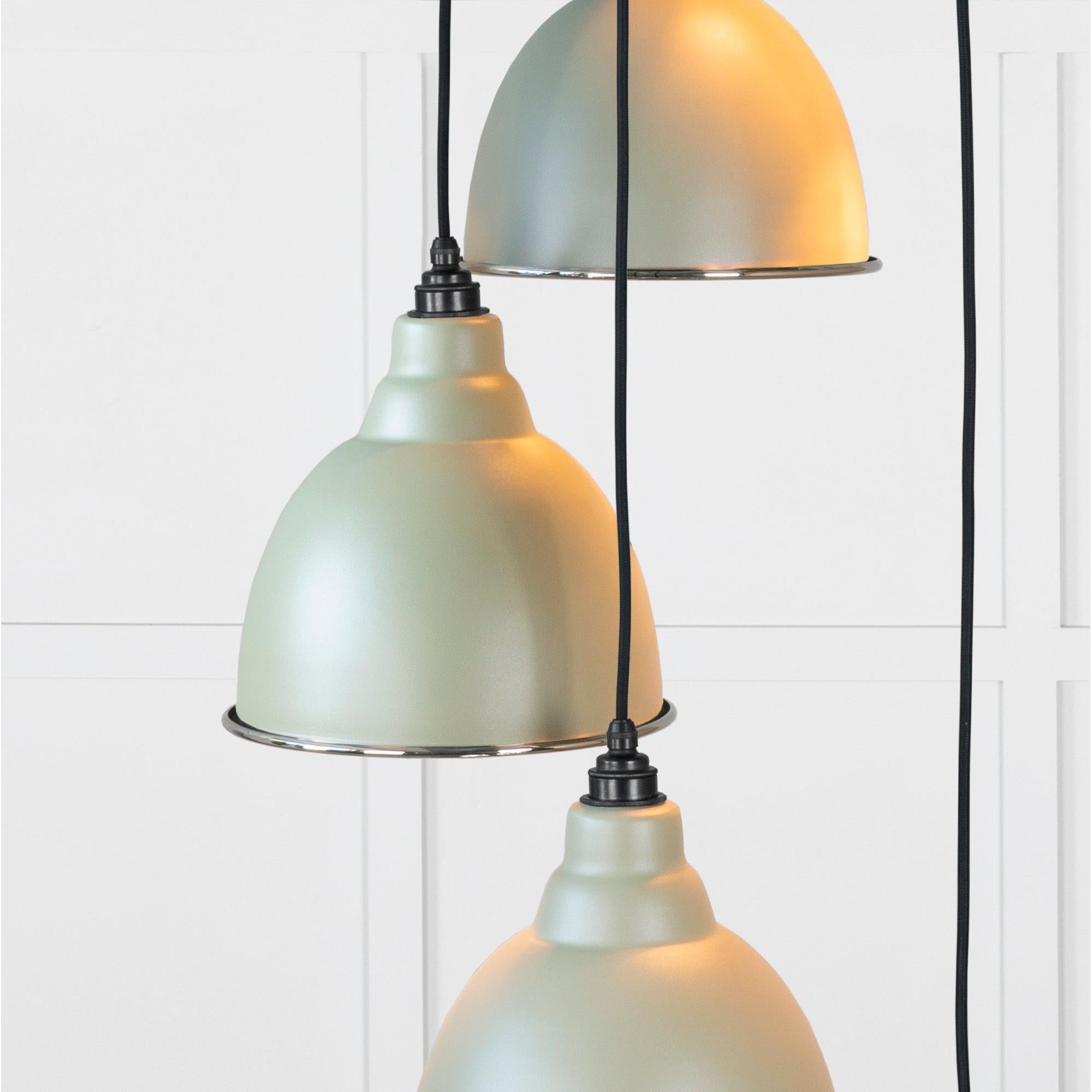 Smooth Nickel Brindley Cluster Pendant in Tump | From The Anvil - Cluster Pendants - From The Anvil - Yester Home