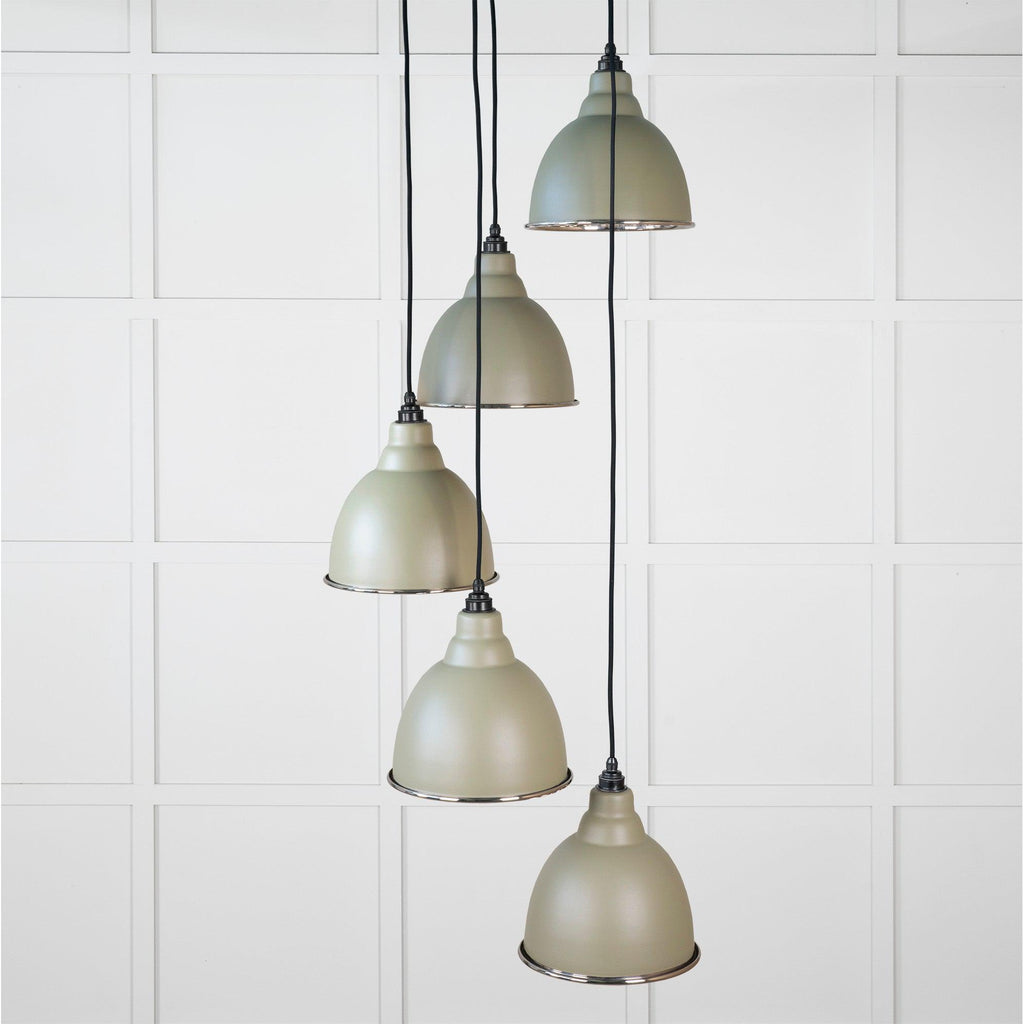 Smooth Nickel Brindley Cluster Pendant in Tump | From The Anvil-Cluster Pendants-Yester Home