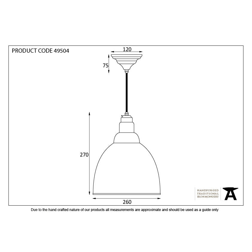 Smooth Nickel Brindley Pendant | From The Anvil-Brindley-Yester Home