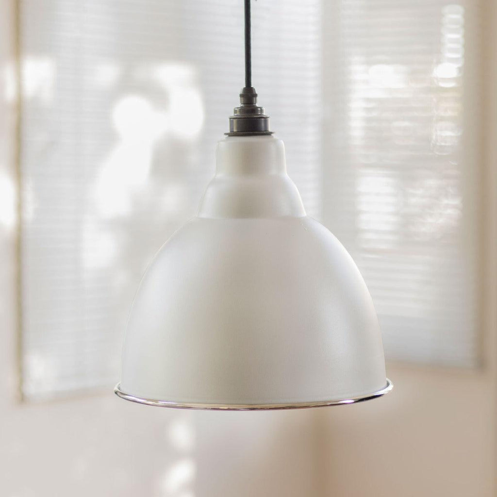 Smooth Nickel Brindley Pendant in Birch | From The Anvil-Brindley-Yester Home