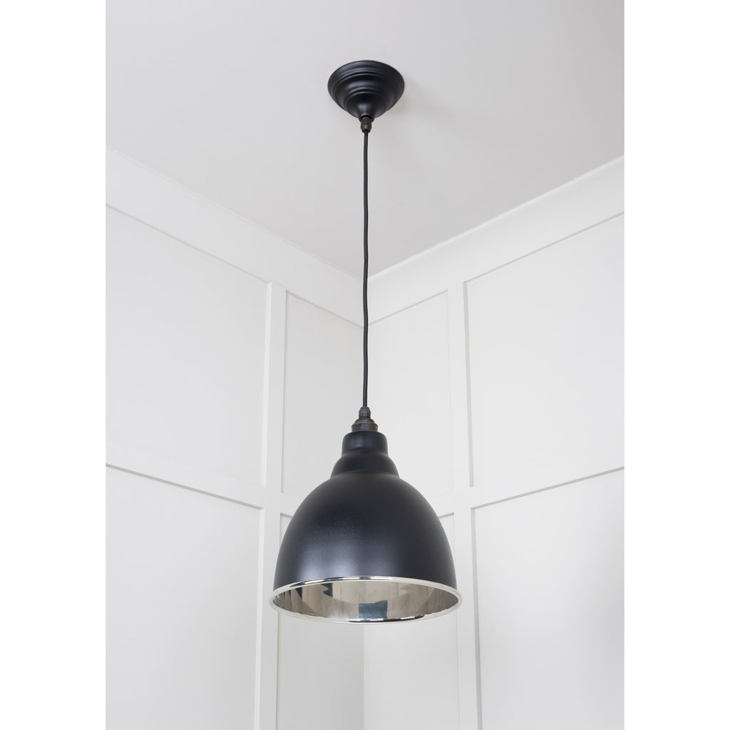 Smooth Nickel Brindley Pendant in Elan Black | From The Anvil-Brindley-Yester Home