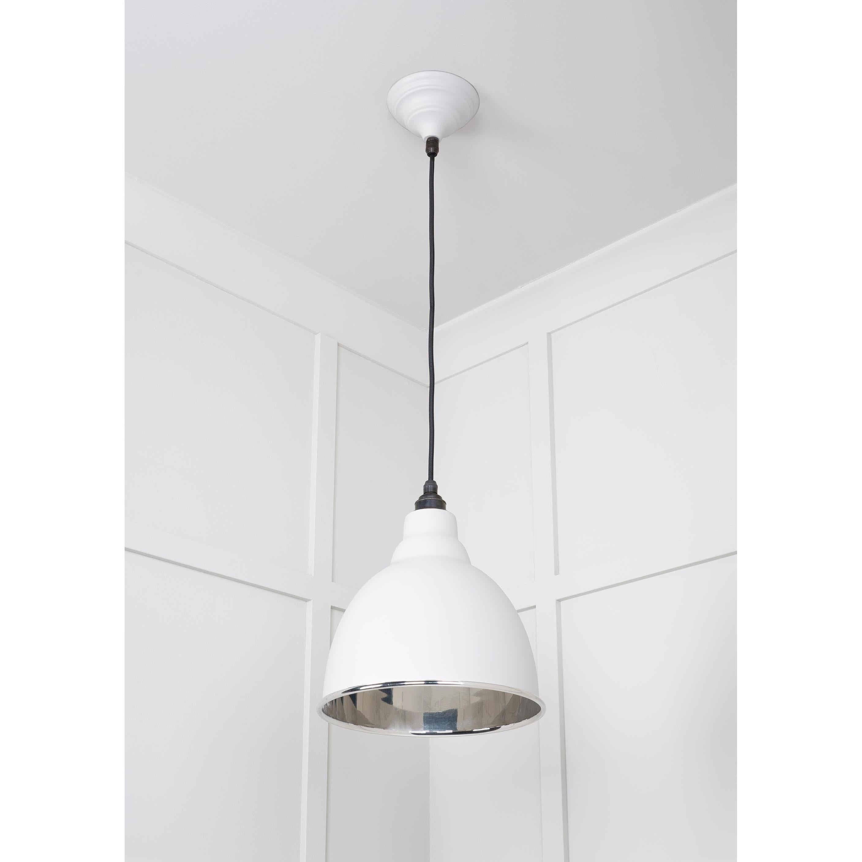 Smooth Nickel Brindley Pendant in Flock | From The Anvil - Brindley - From The Anvil - Yester Home