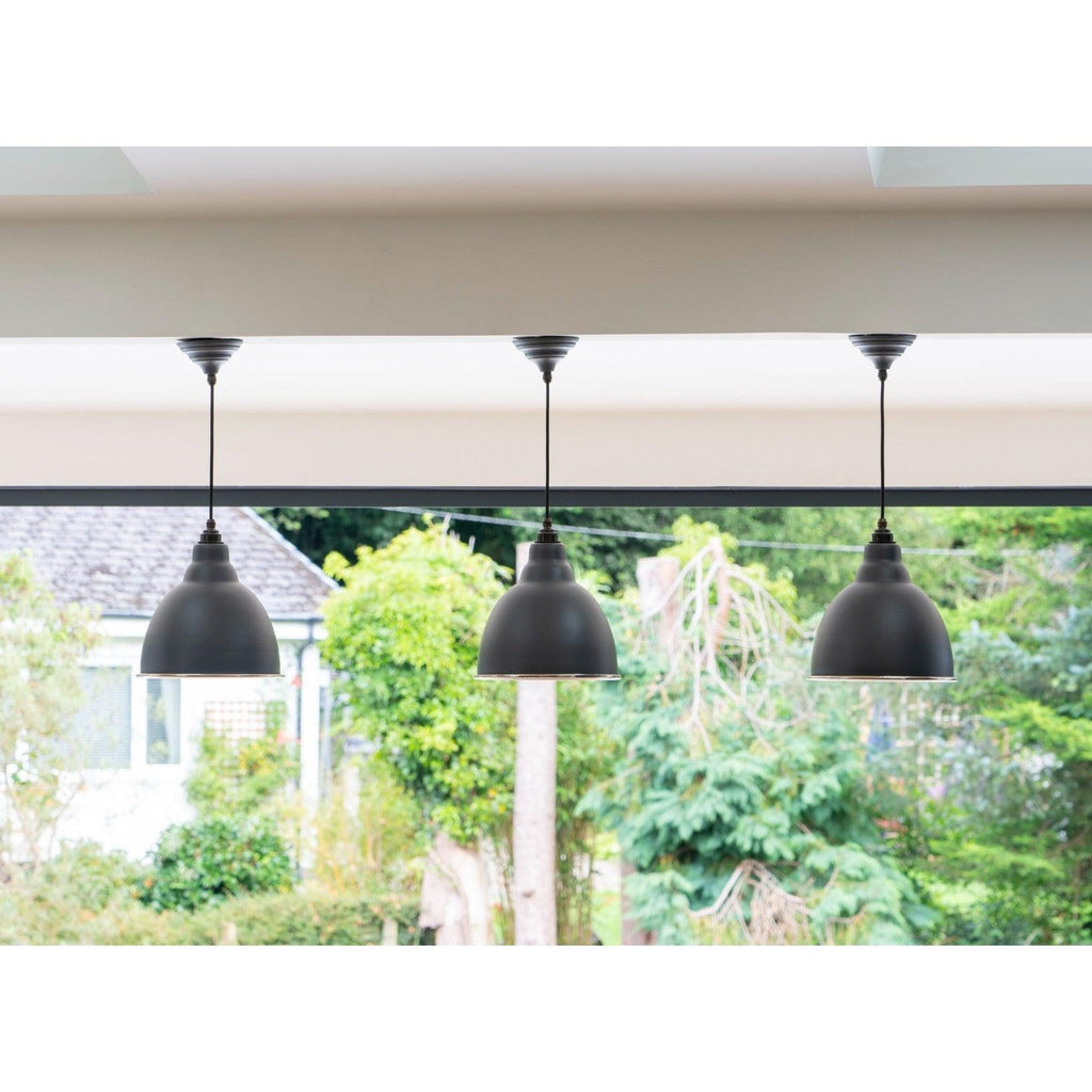 Smooth Nickel Brindley Pendant in Slate | From The Anvil-Brindley-Yester Home