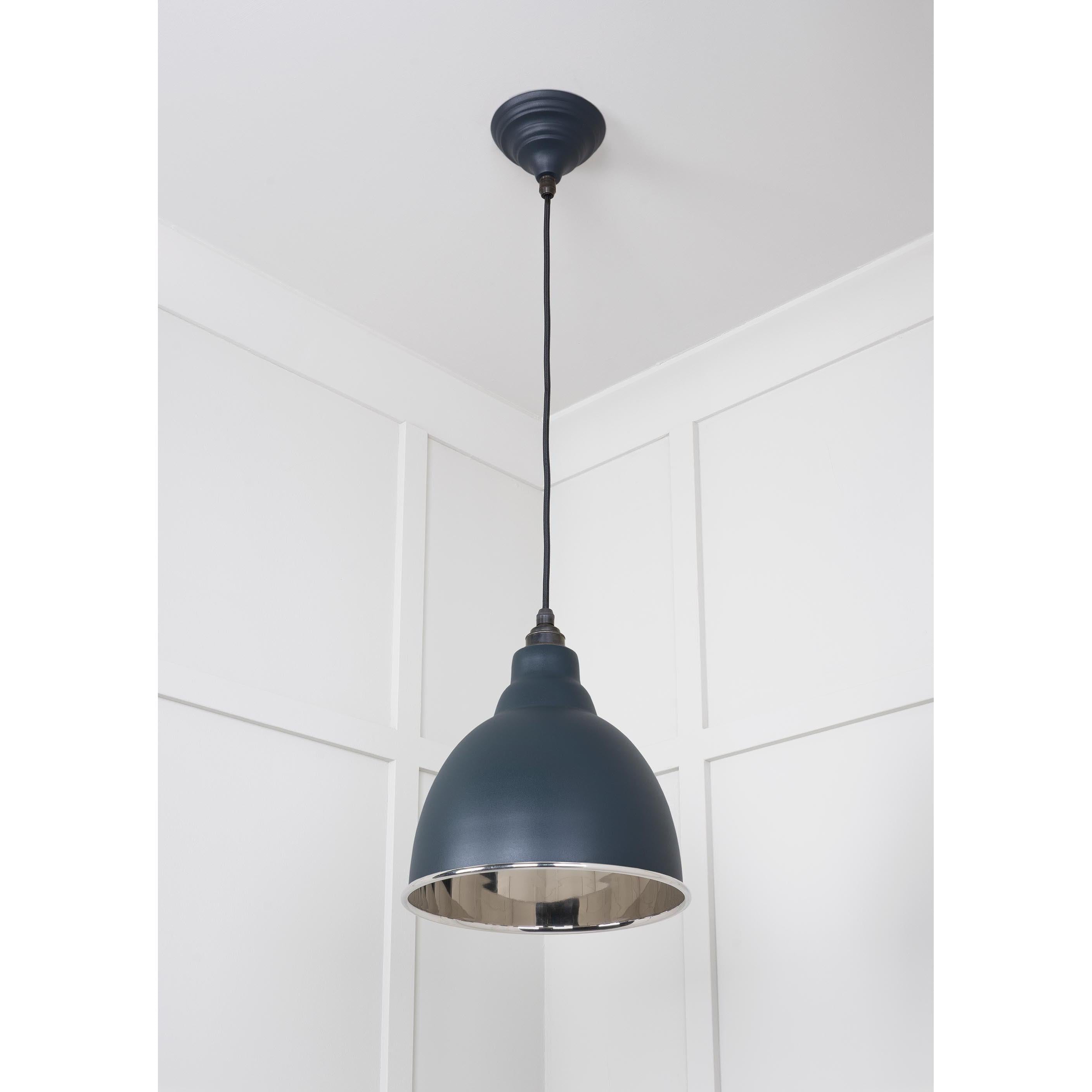 Smooth Nickel Brindley Pendant in Soot | From The Anvil - Brindley - From The Anvil - Yester Home