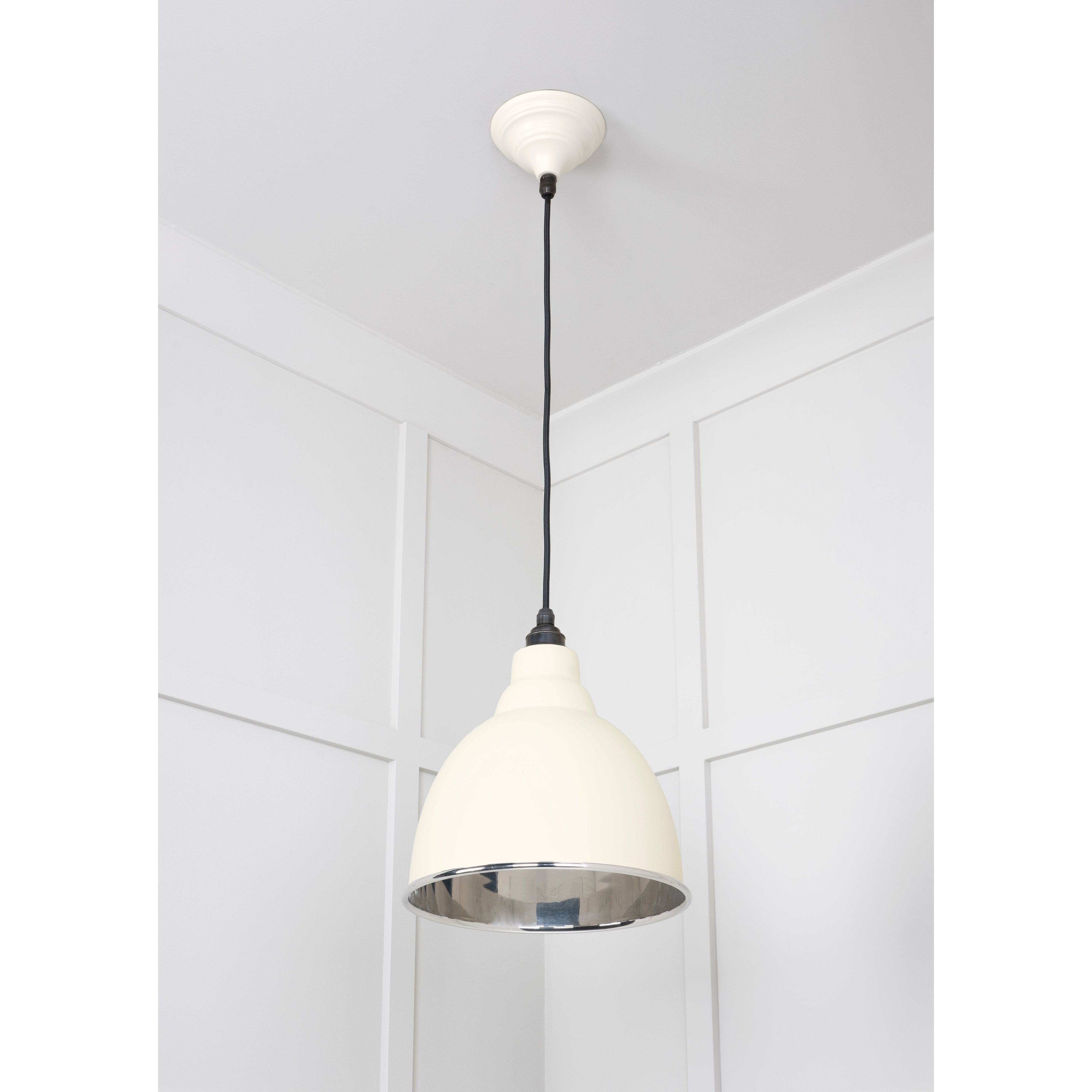 Smooth Nickel Brindley Pendant in Teasel | From The Anvil-Brindley-Yester Home