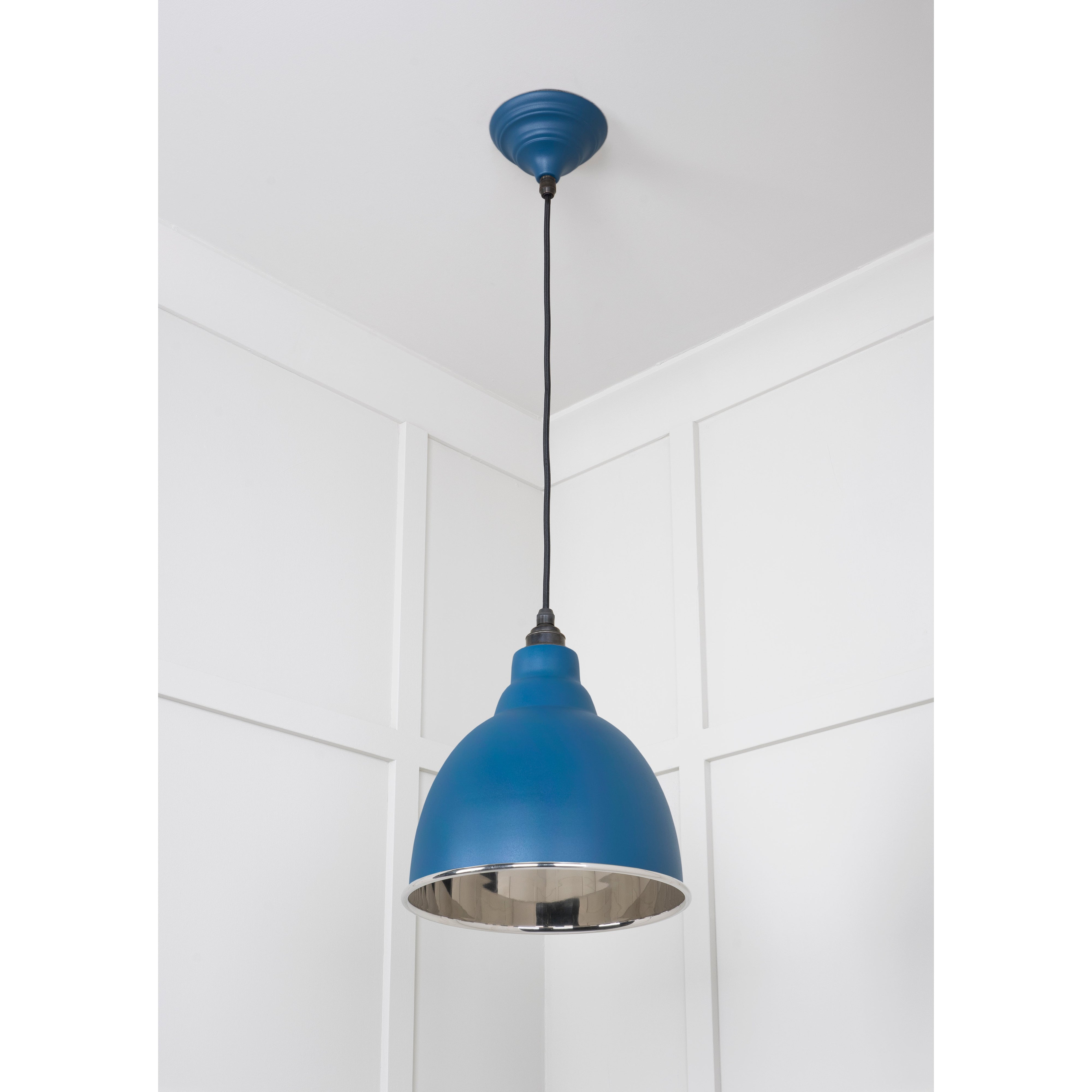 Smooth Nickel Brindley Pendant in Upstream | From The Anvil-Brindley-Yester Home