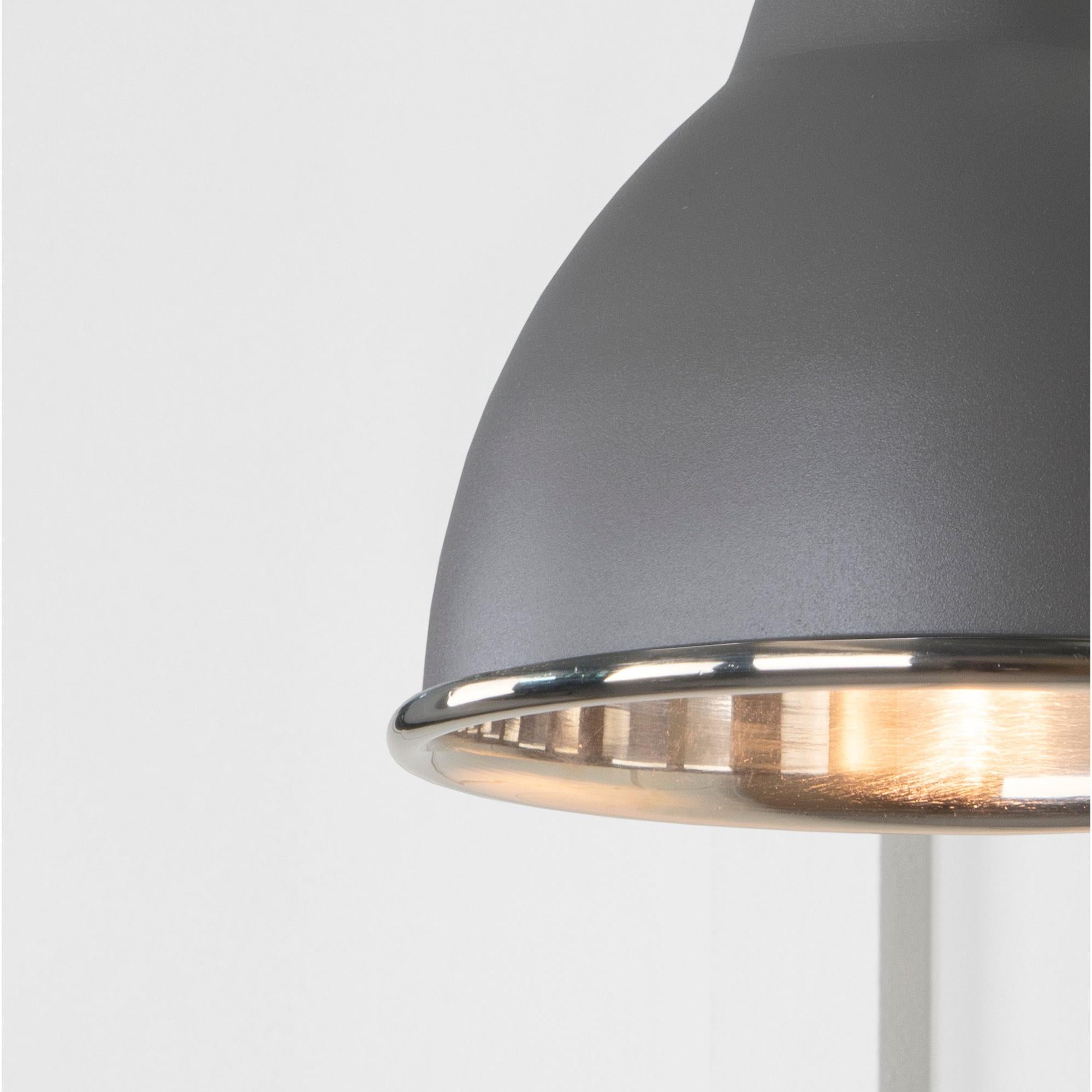 Smooth Nickel Brindley Wall Light in Bluff | From The Anvil - Wall Lights - From The Anvil - Yester Home