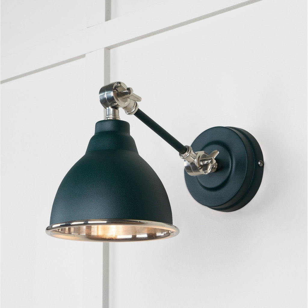 Smooth Nickel Brindley Wall Light in Dingle | From The Anvil-Wall Lights-Yester Home