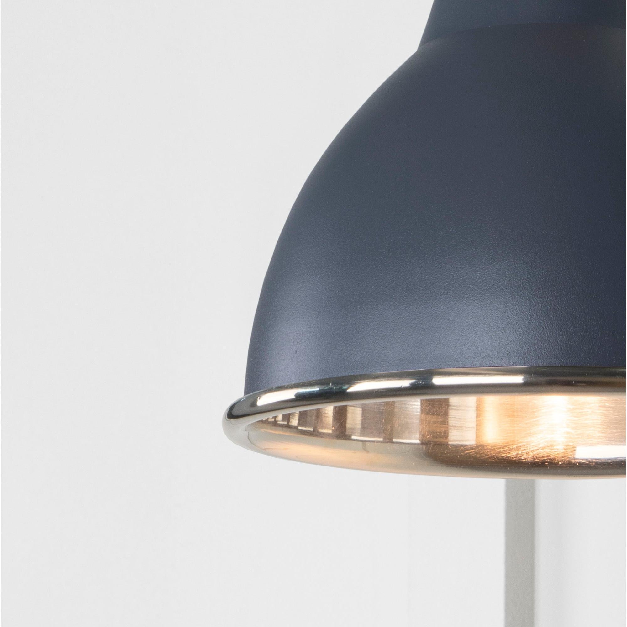 Smooth Nickel Brindley Wall Light in Slate | From The Anvil - Wall Lights - From The Anvil - Yester Home