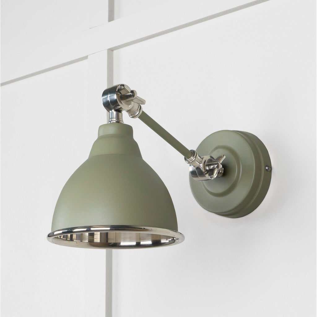 Smooth Nickel Brindley Wall Light in Tump | From The Anvil-Wall Lights-Yester Home