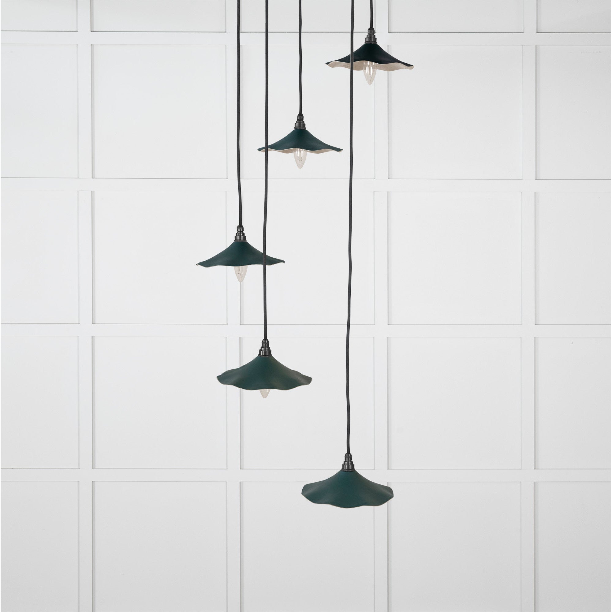 Smooth Nickel Flora Cluster Pendant in Dingle | From The Anvil-Cluster Pendants-Yester Home