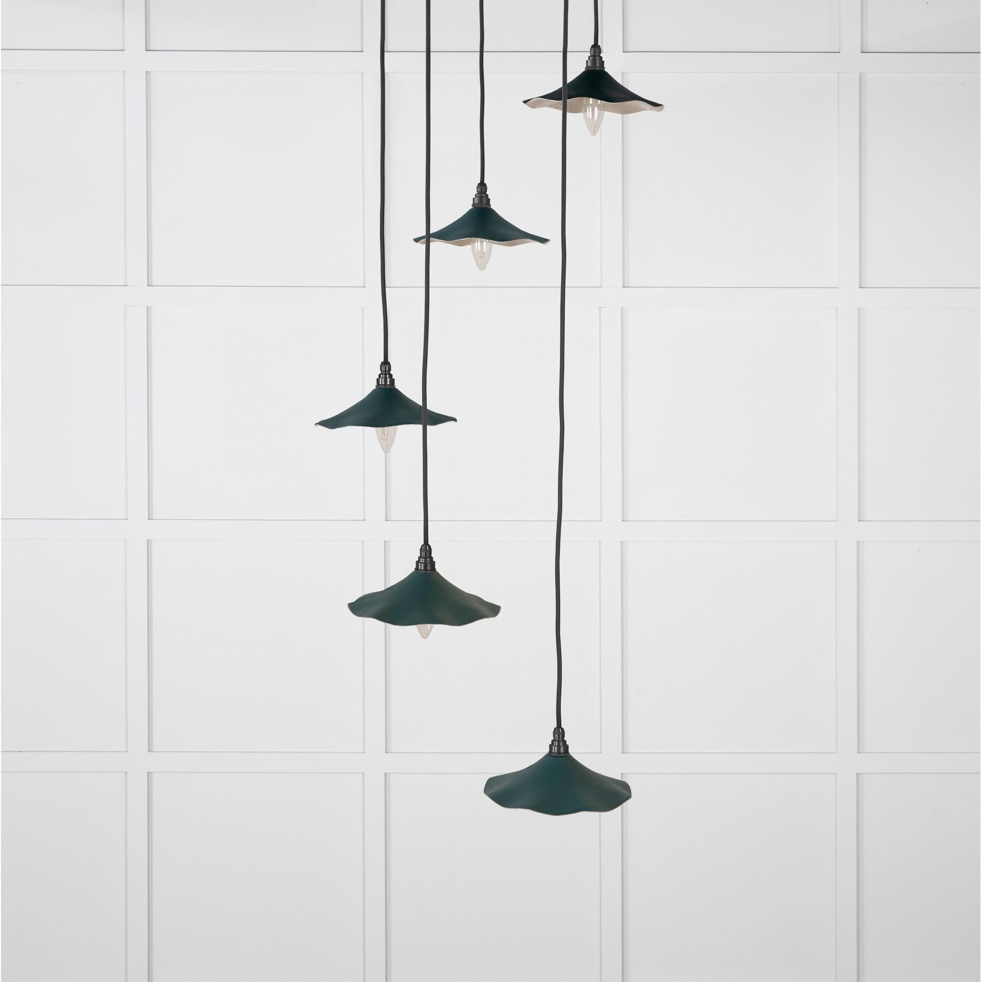Smooth Nickel Flora Cluster Pendant in Dingle | From The Anvil - Cluster Pendants - From The Anvil - Yester Home