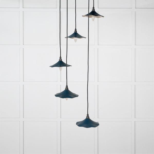 Smooth Nickel Flora Cluster Pendant in Dusk | From The Anvil-Cluster Pendants-Yester Home