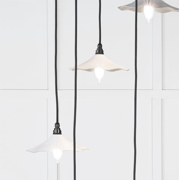 Smooth Nickel Flora Cluster Pendant in Flock | From The Anvil-Cluster Pendants-Yester Home