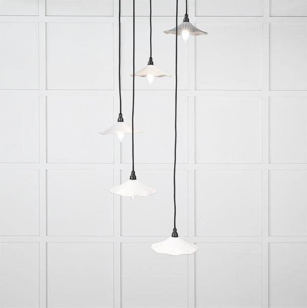 Smooth Nickel Flora Cluster Pendant in Flock | From The Anvil-Cluster Pendants-Yester Home