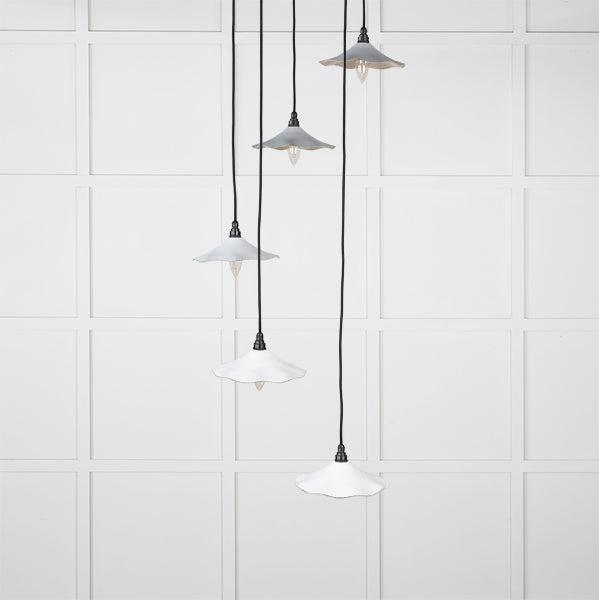 Smooth Nickel Flora Cluster Pendant in Flock | From The Anvil-Cluster Pendants-Yester Home