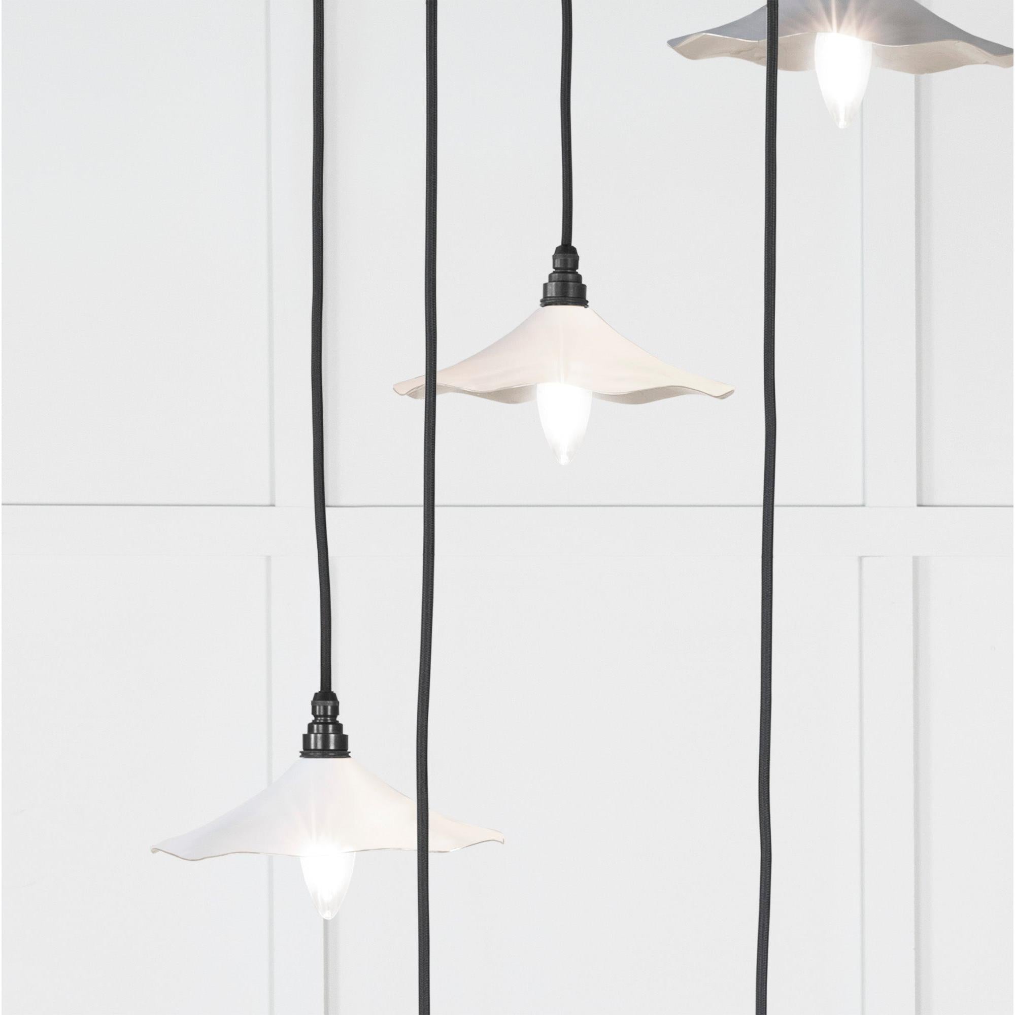 Smooth Nickel Flora Cluster Pendant in Flock | From The Anvil - Cluster Pendants - From The Anvil - Yester Home