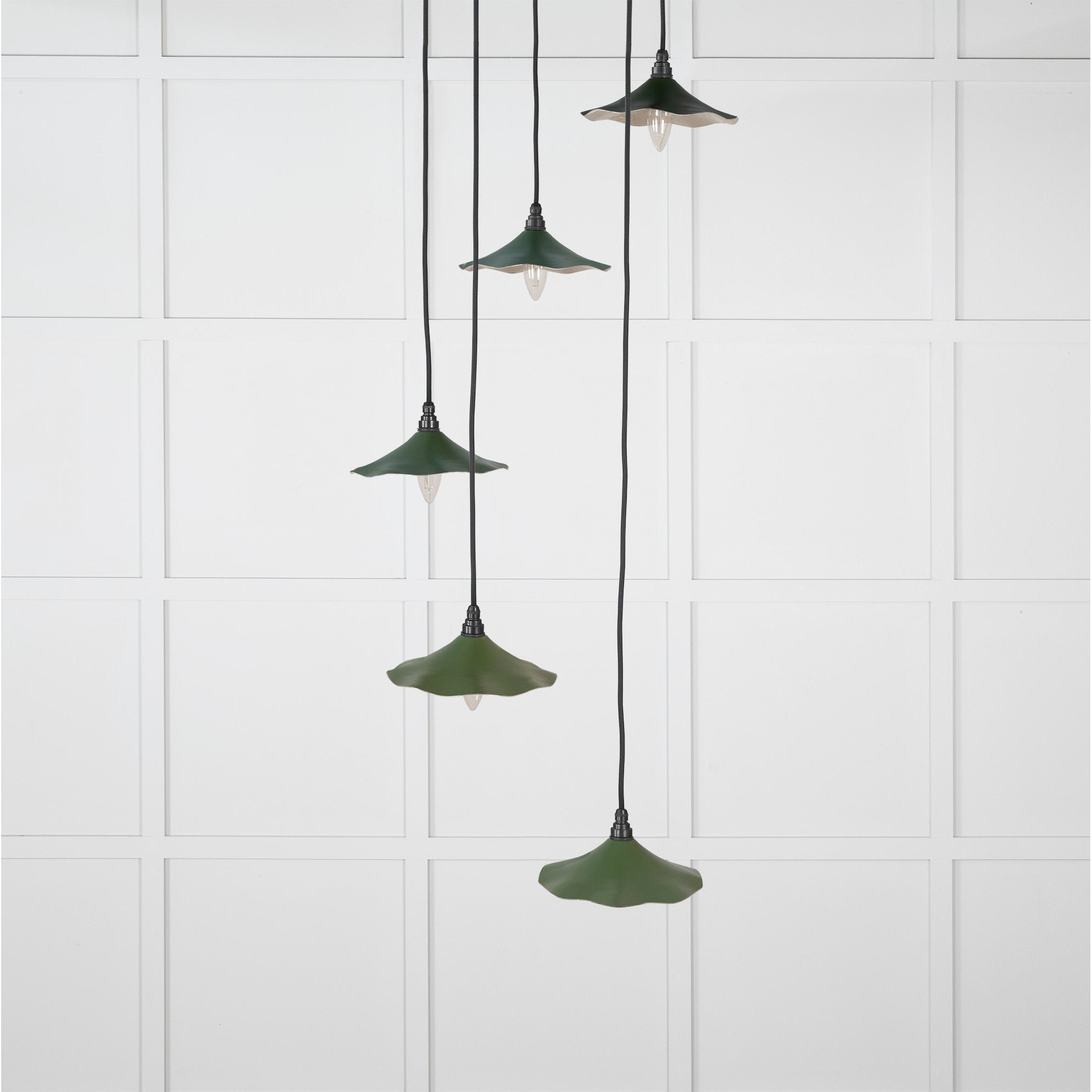 Smooth Nickel Flora Cluster Pendant in Heath | From The Anvil-Cluster Pendants-Yester Home