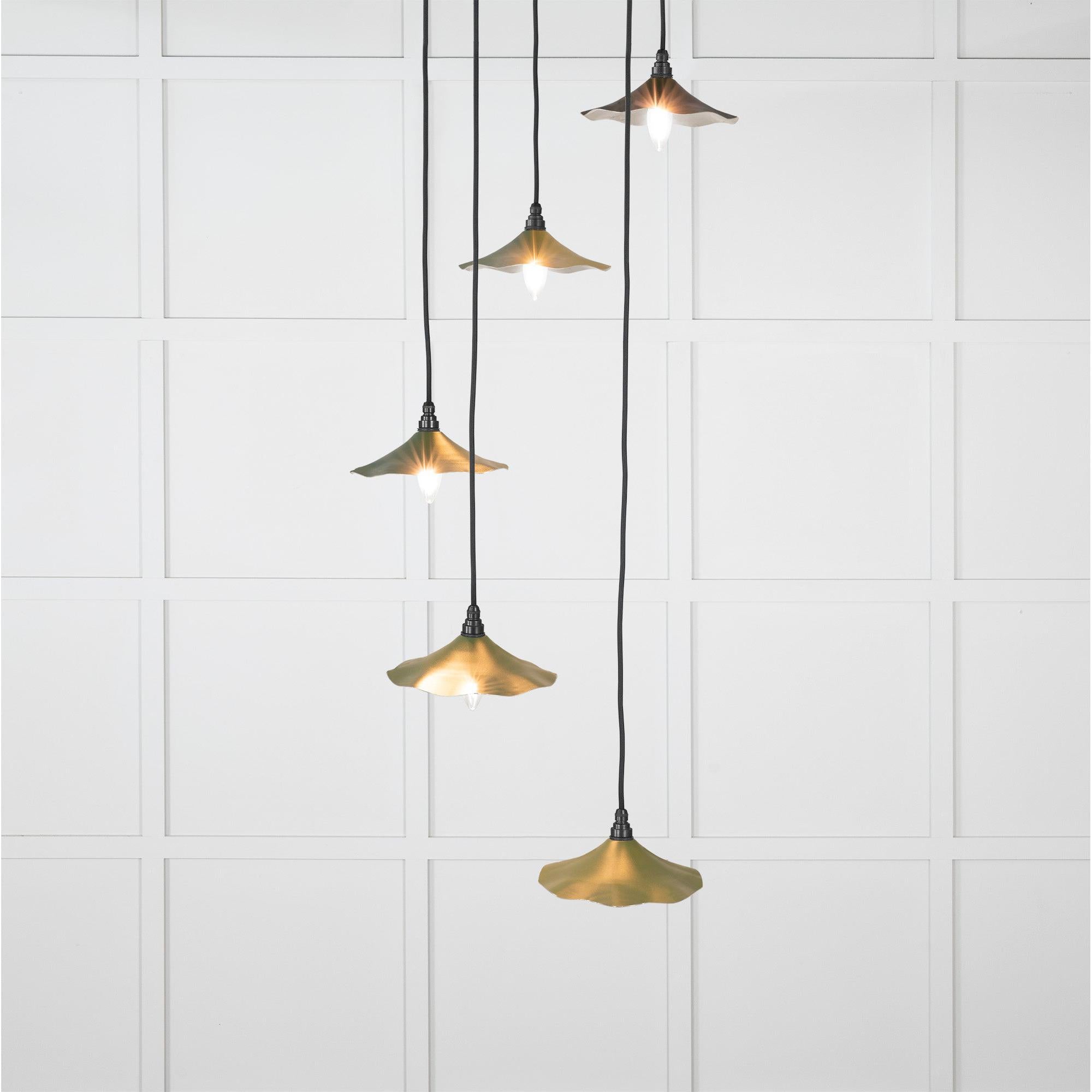 Smooth Nickel Flora Cluster Pendant in Heath | From The Anvil - Cluster Pendants - From The Anvil - Yester Home