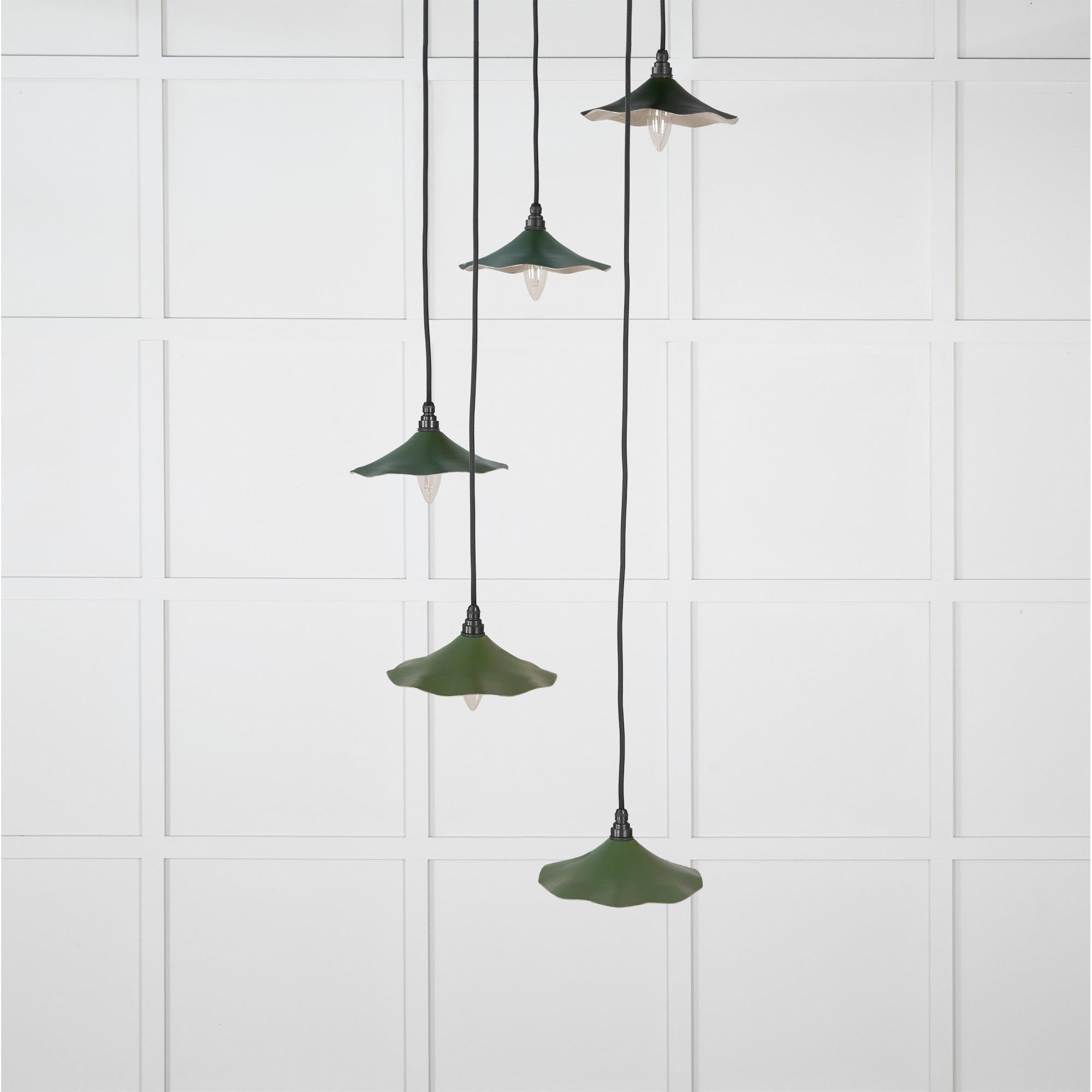 Smooth Nickel Flora Cluster Pendant in Heath | From The Anvil - Cluster Pendants - From The Anvil - Yester Home