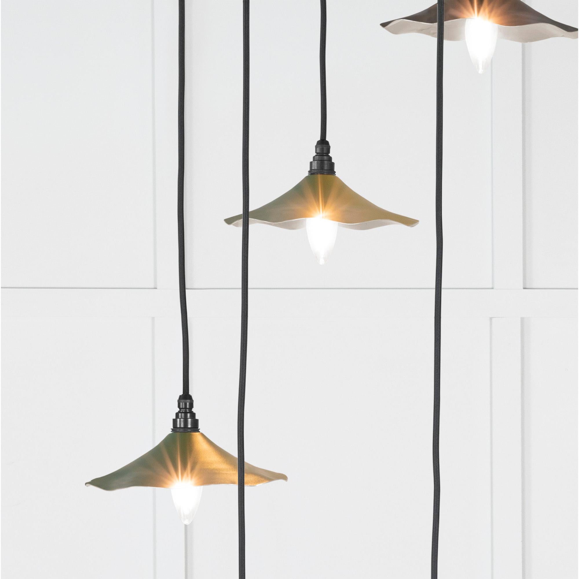 Smooth Nickel Flora Cluster Pendant in Heath | From The Anvil - Cluster Pendants - From The Anvil - Yester Home
