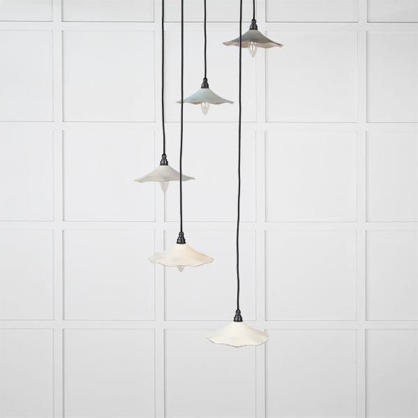 Smooth Nickel Flora Cluster Pendant in Teasel | From The Anvil-Cluster Pendants-Yester Home